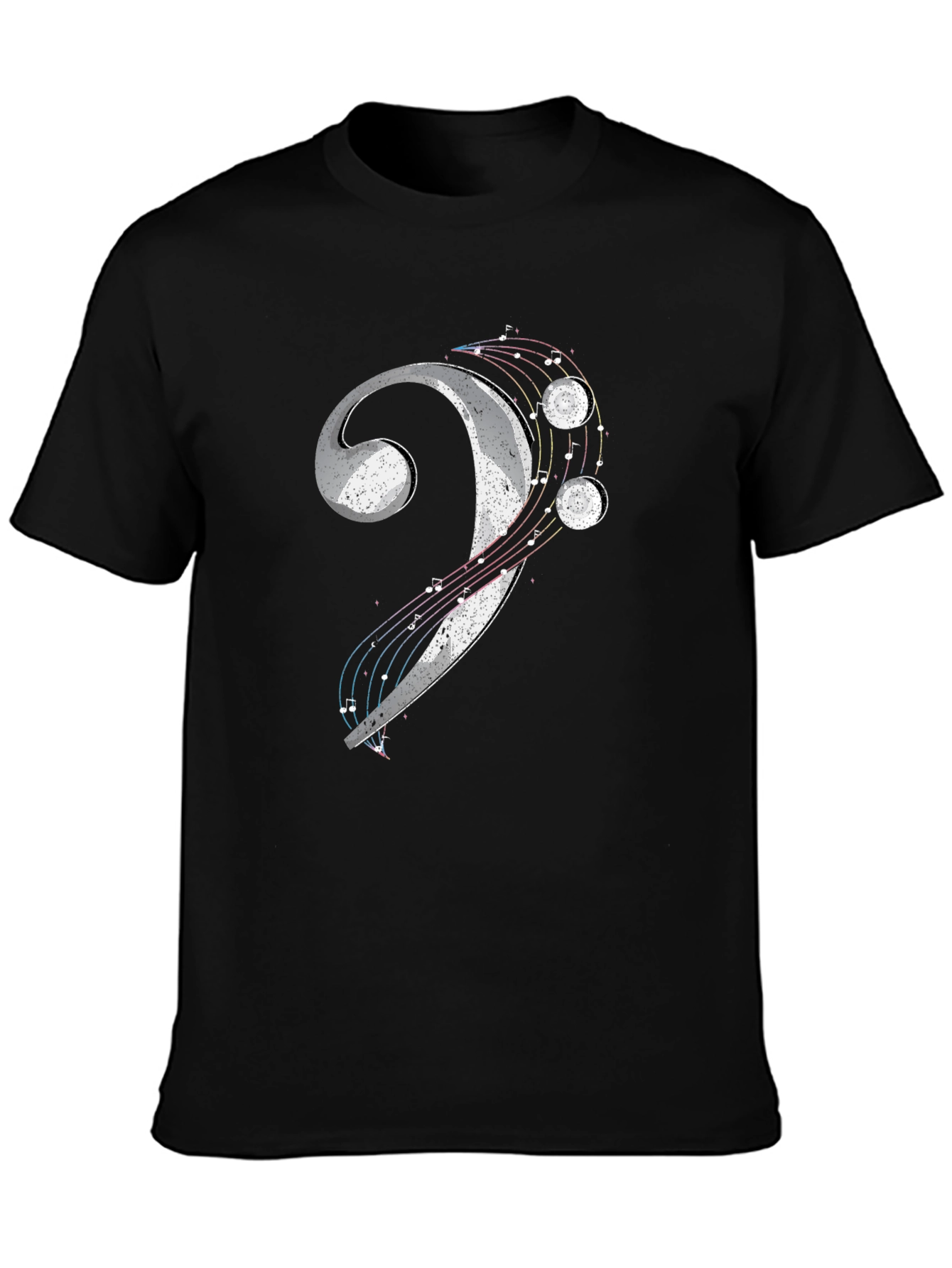 Bass Clef Music T-Shirt - Graphic Print