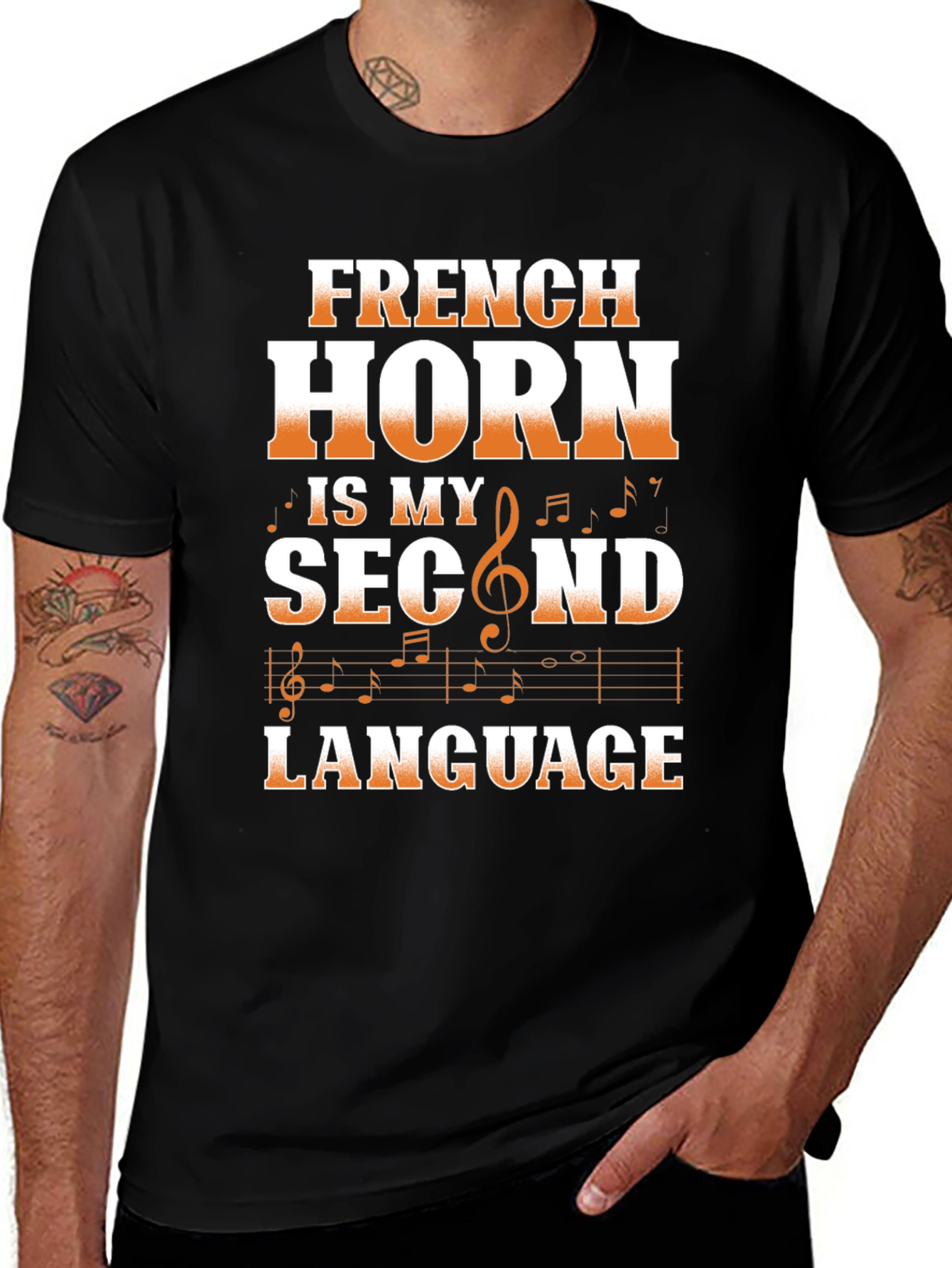 French Horn Second Language T-Shirt