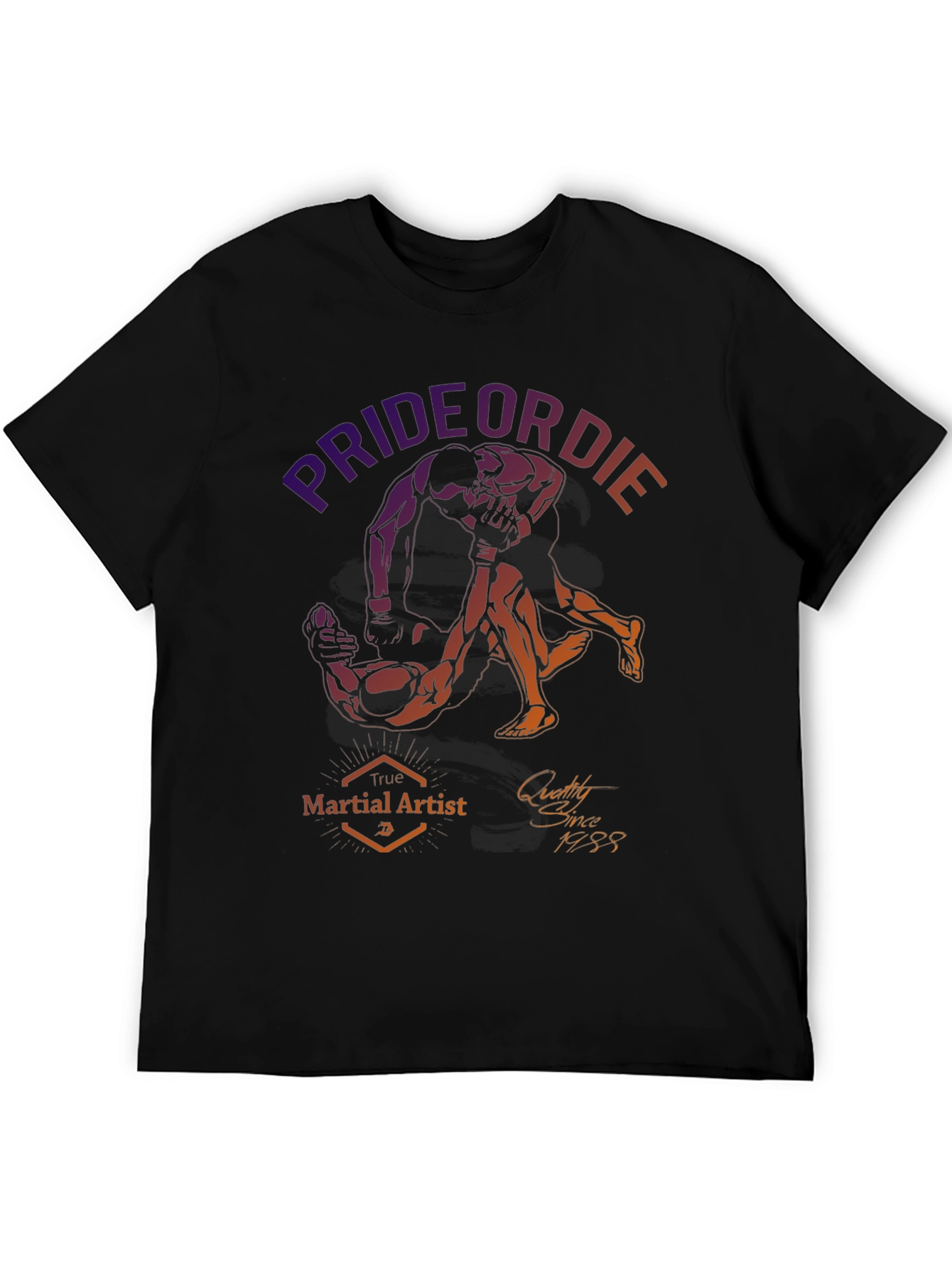 Pride or Die Martial Artist Graphic T-Shirt
