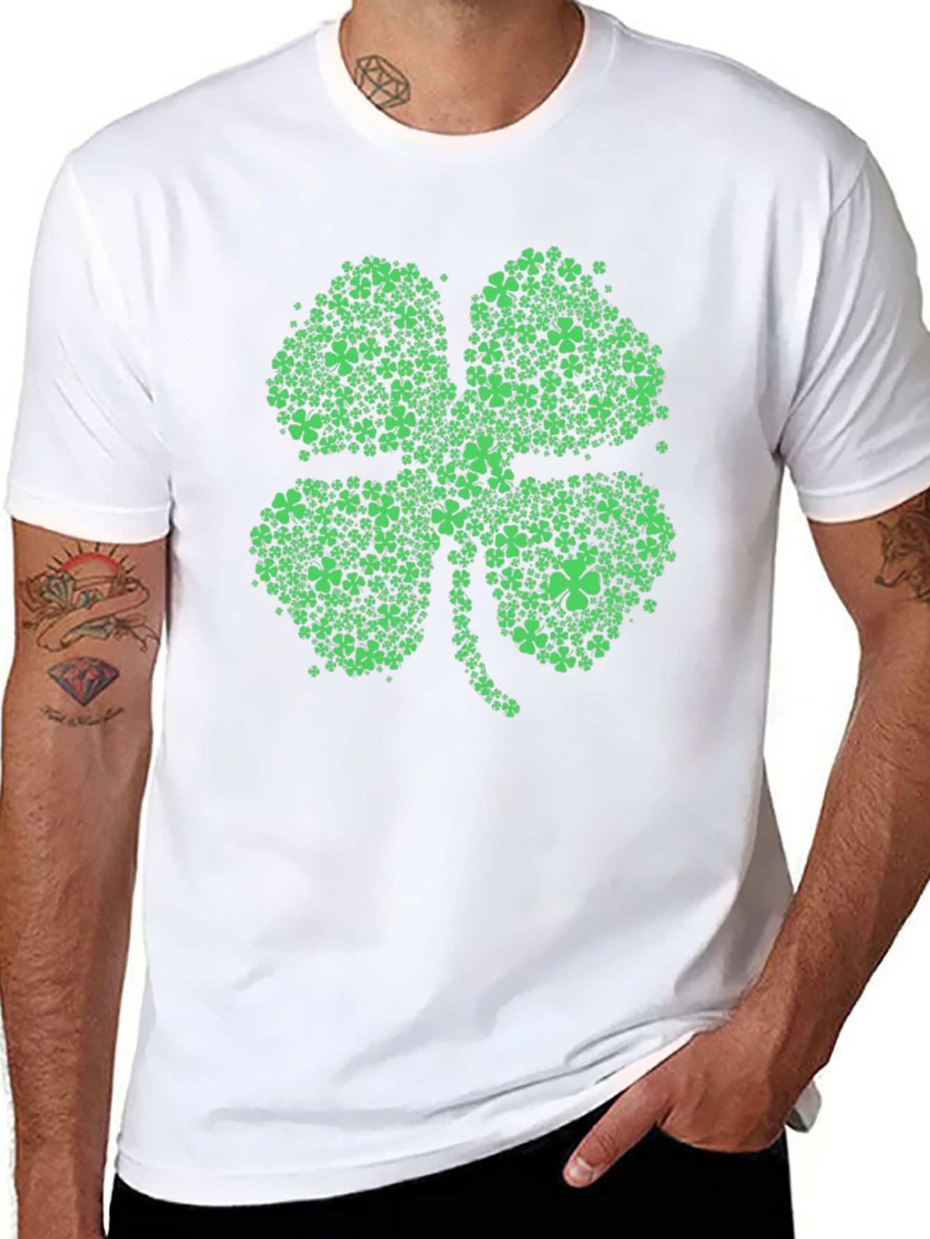 Shamrock T-Shirt - St. Patricks Day Green Clover