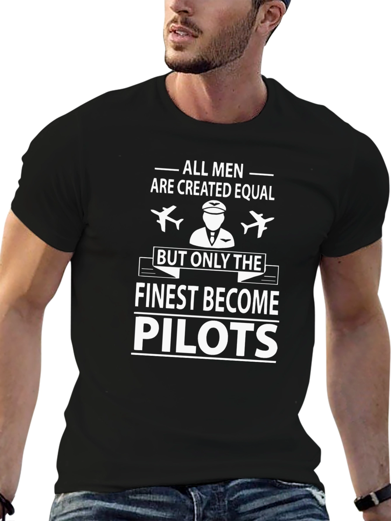Finest Pilots Graphic Tee - Aviation Enthusiast Shirt