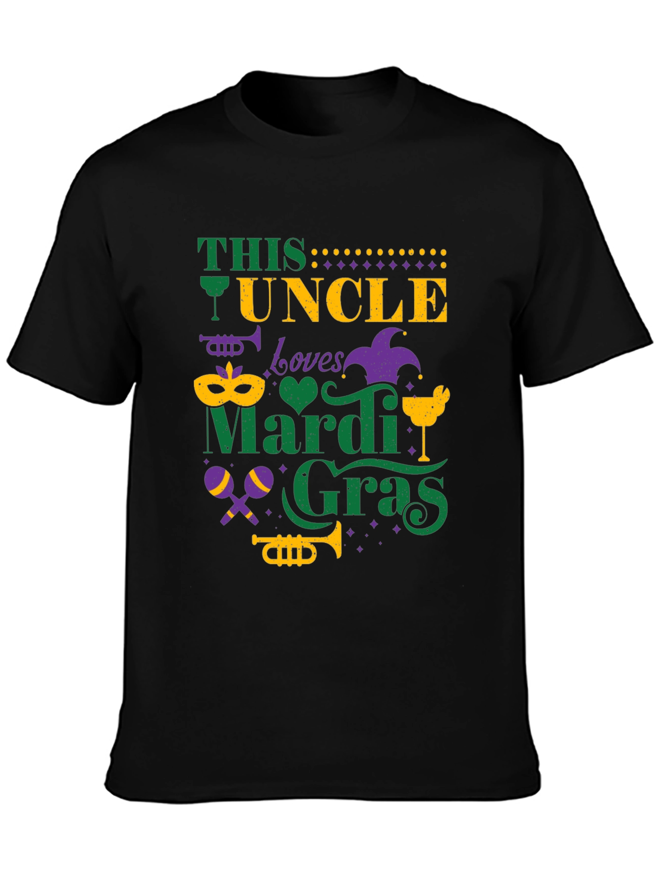 This Uncle Loves Mardi Gras T-Shirt
