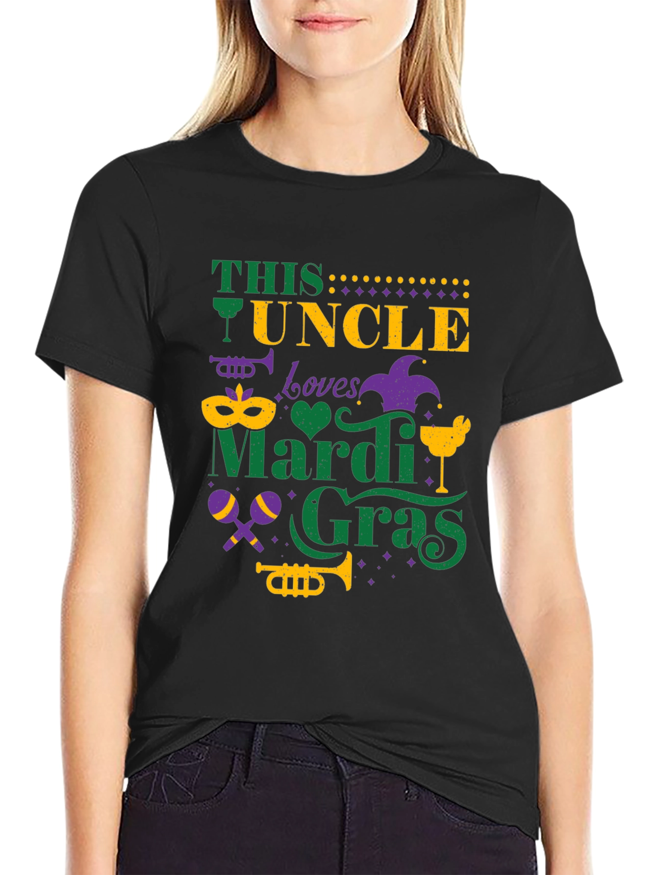 This Uncle Loves Mardi Gras T-Shirt