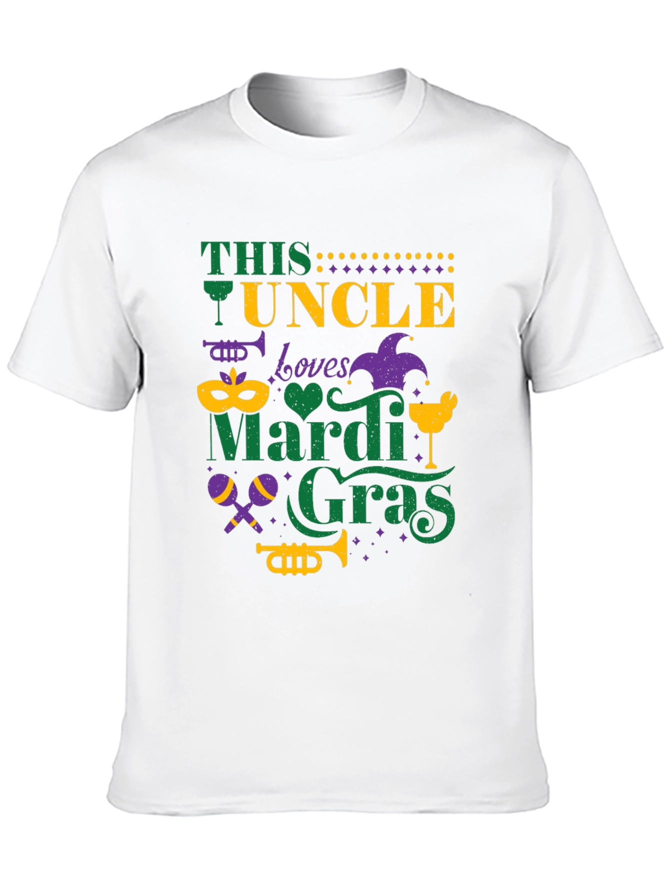 This Uncle Loves Mardi Gras T-Shirt