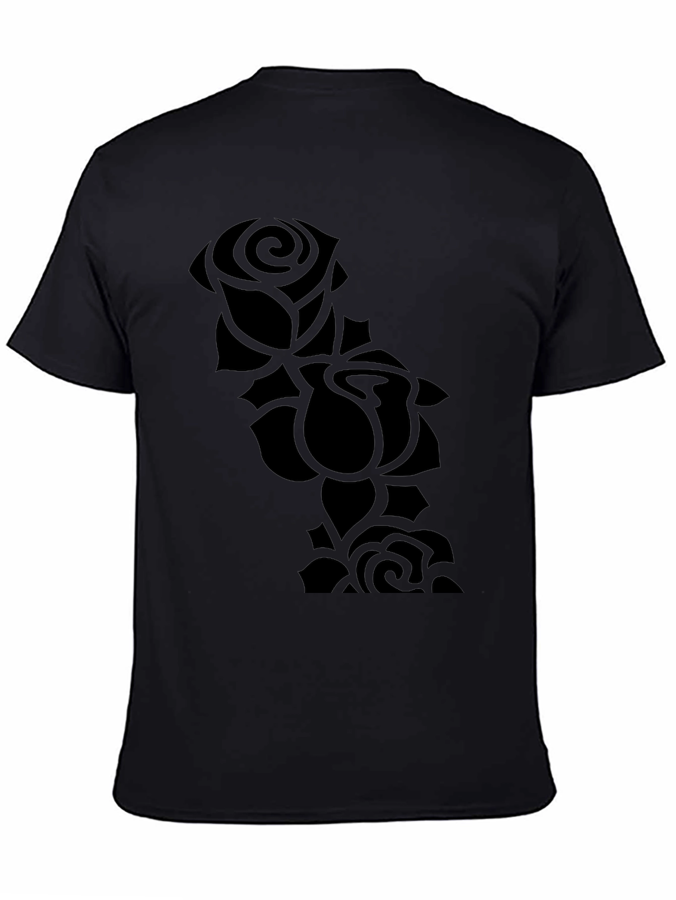 Black Rose Silhouette T-Shirt