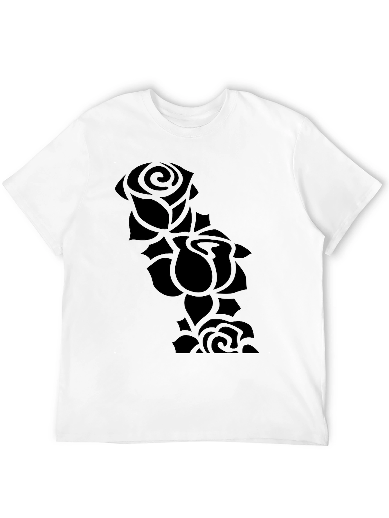 Black Rose Silhouette T-Shirt