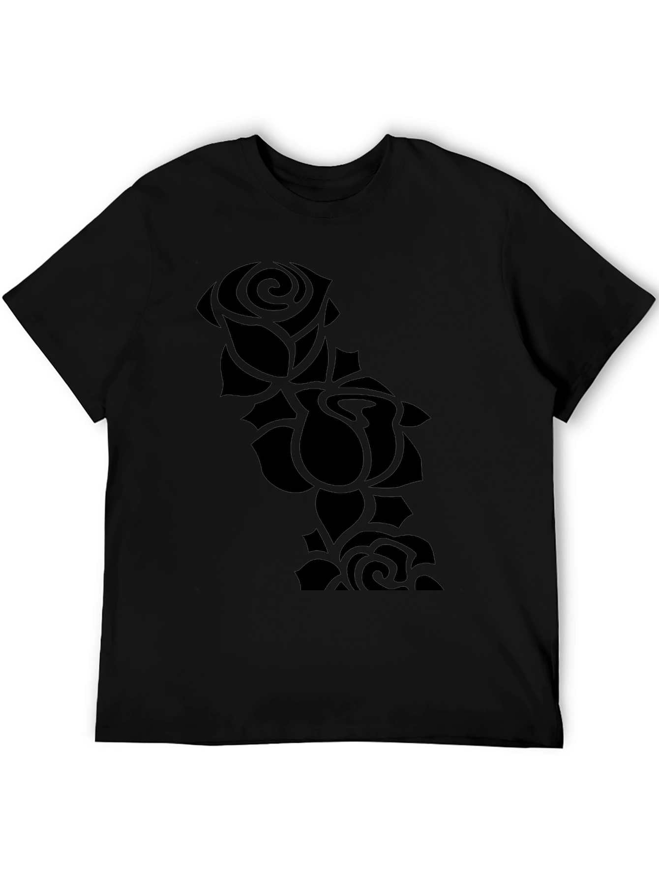 Black Rose Silhouette T-Shirt