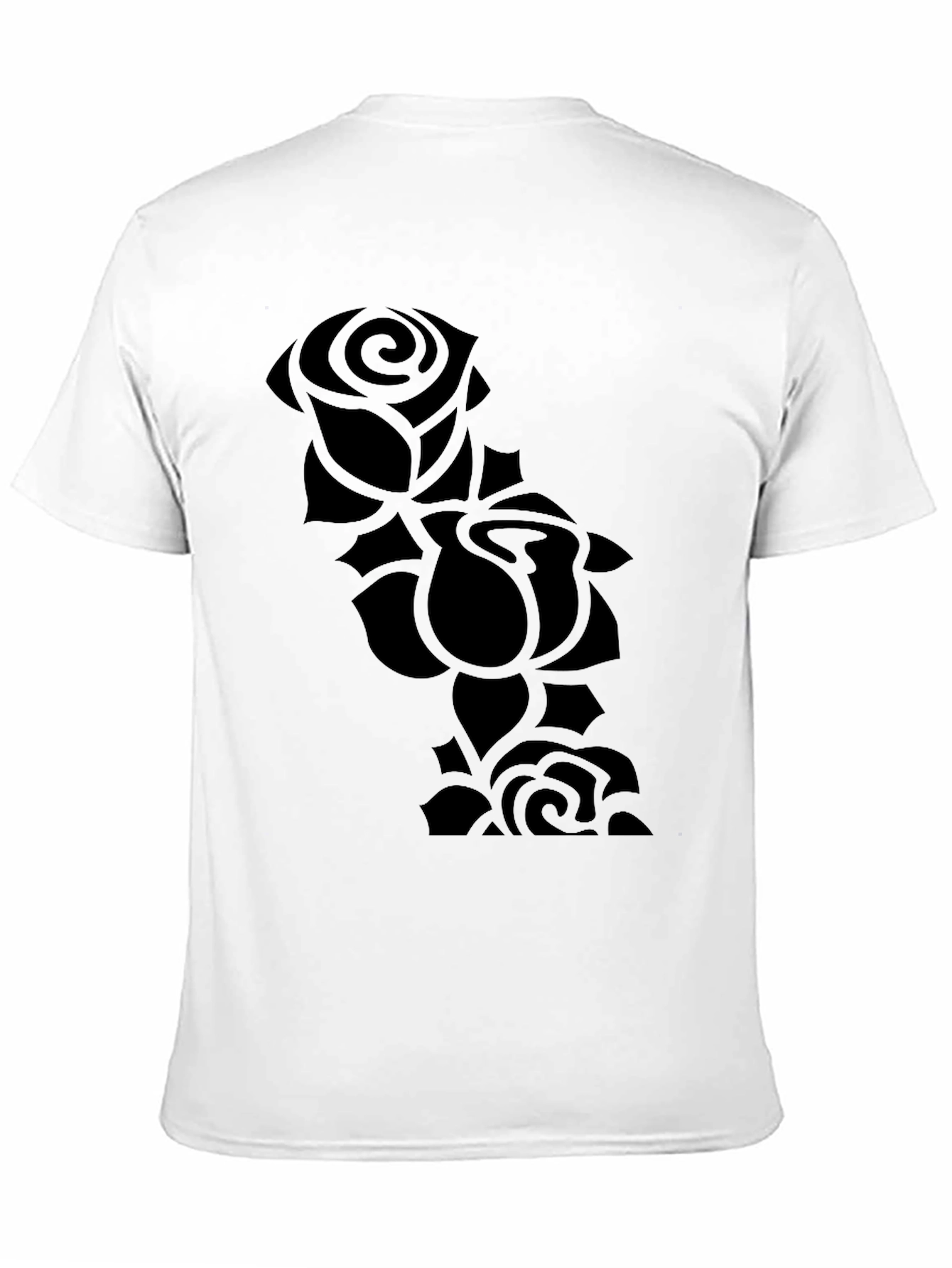 Black Rose Silhouette T-Shirt