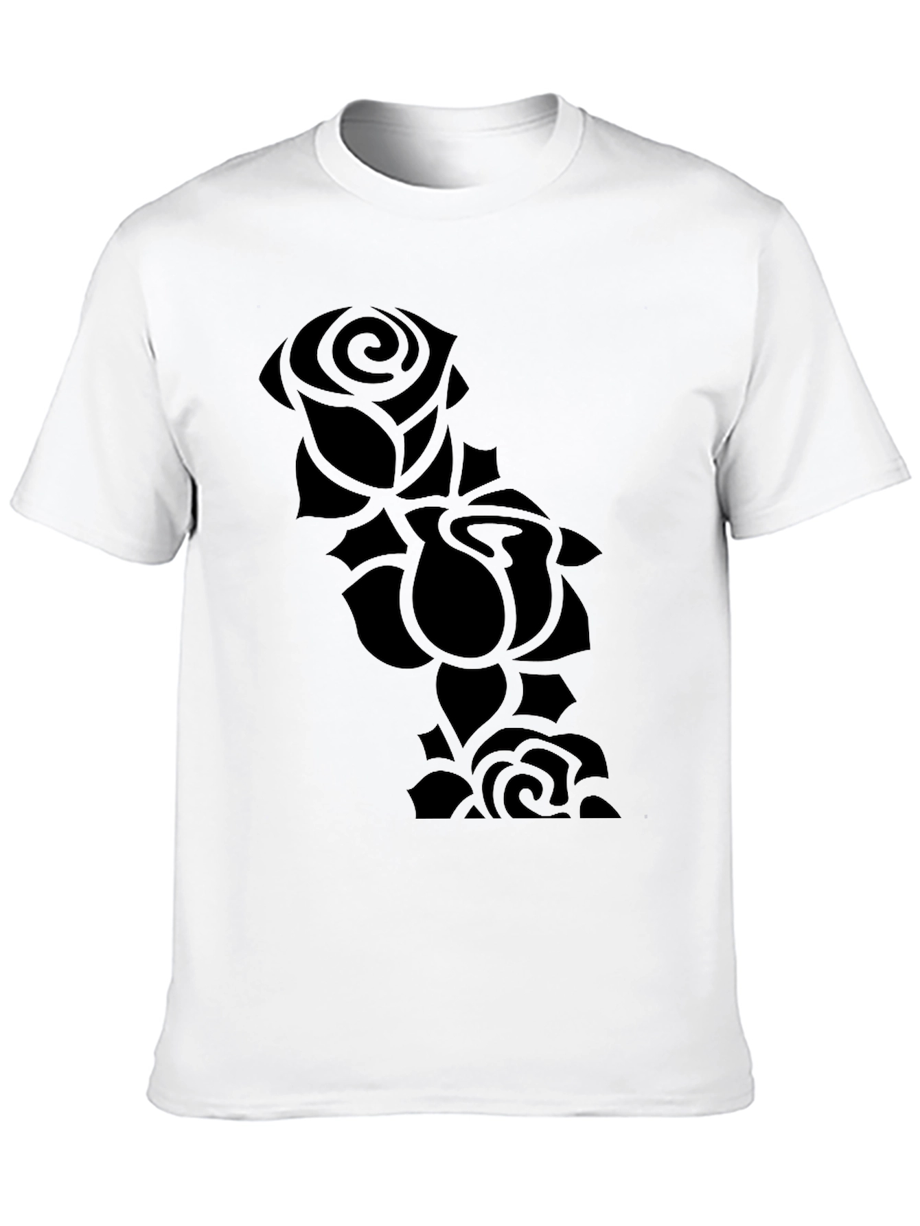 Black Rose Silhouette T-Shirt