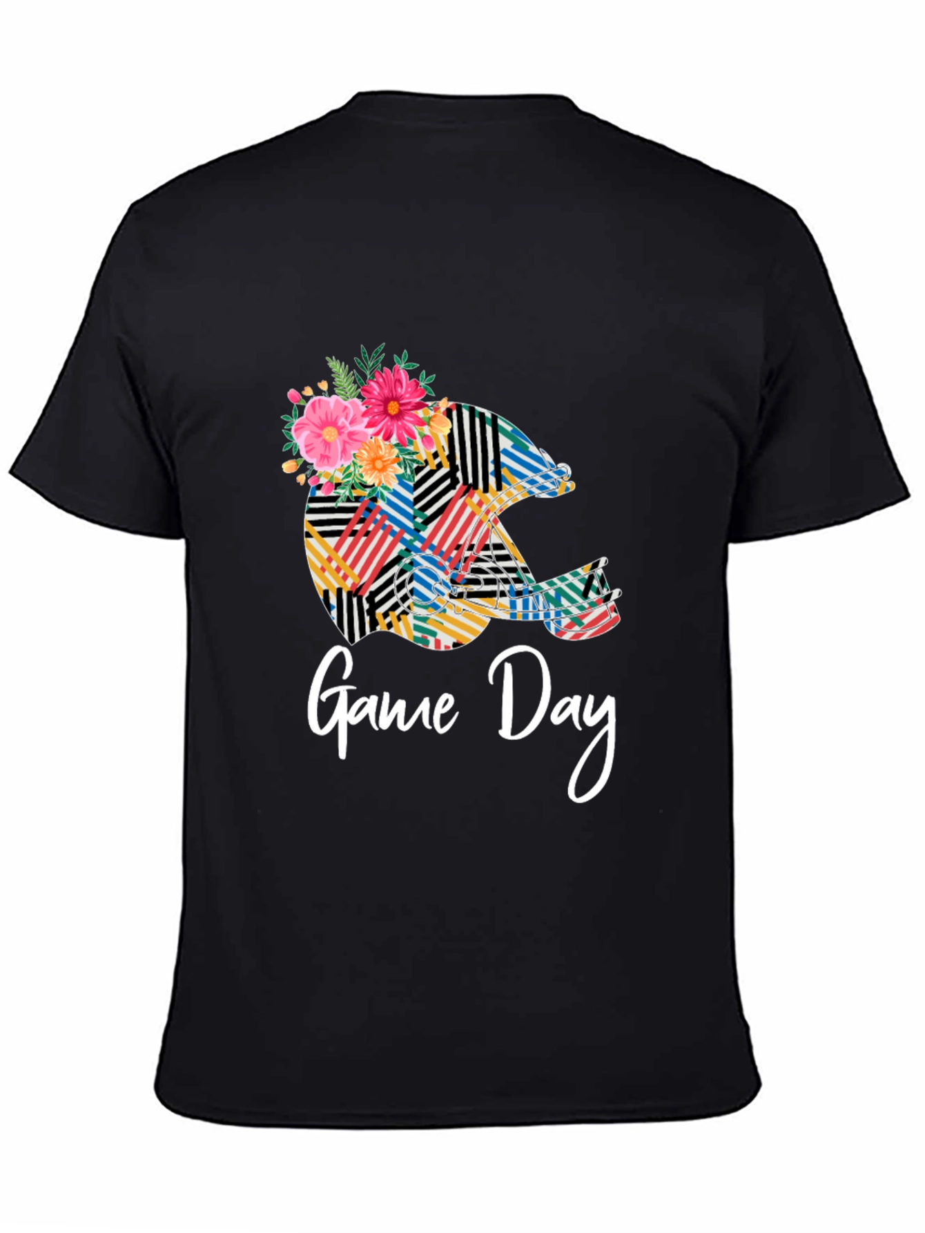 Game Day Floral Helmet T-Shirt