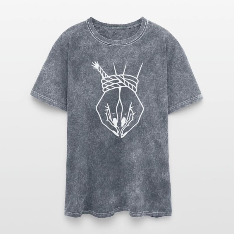 Minimalist Hand with Rope Twist Design