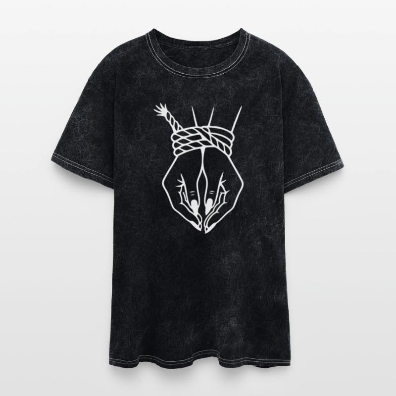 Minimalist Hand with Rope Twist Design