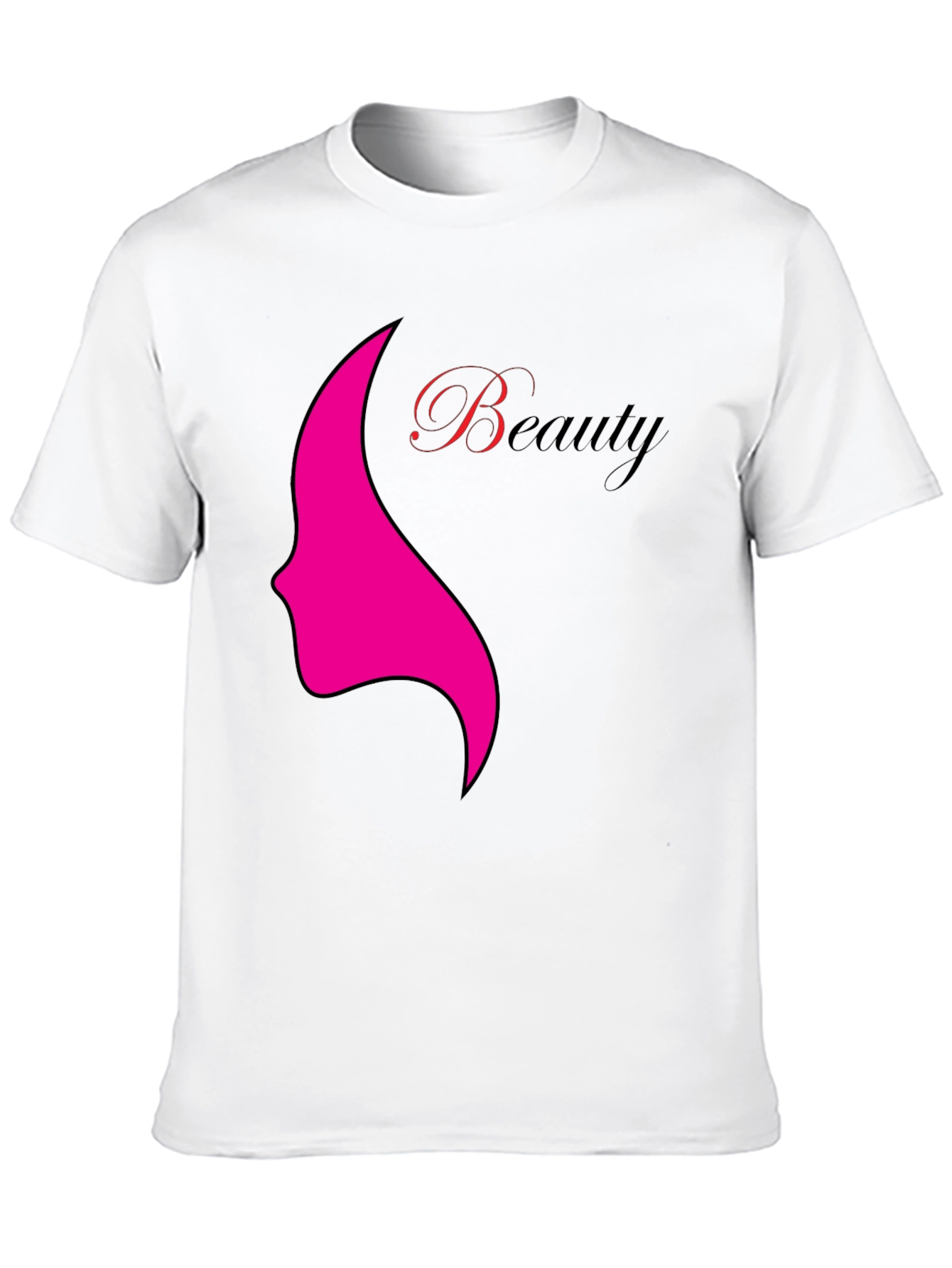 Beauty Graphic Tee - Stylish Black T-Shirt