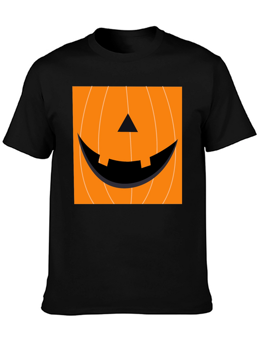 Halloween Pumpkin Face T-Shirt - Spooky Season Apparel