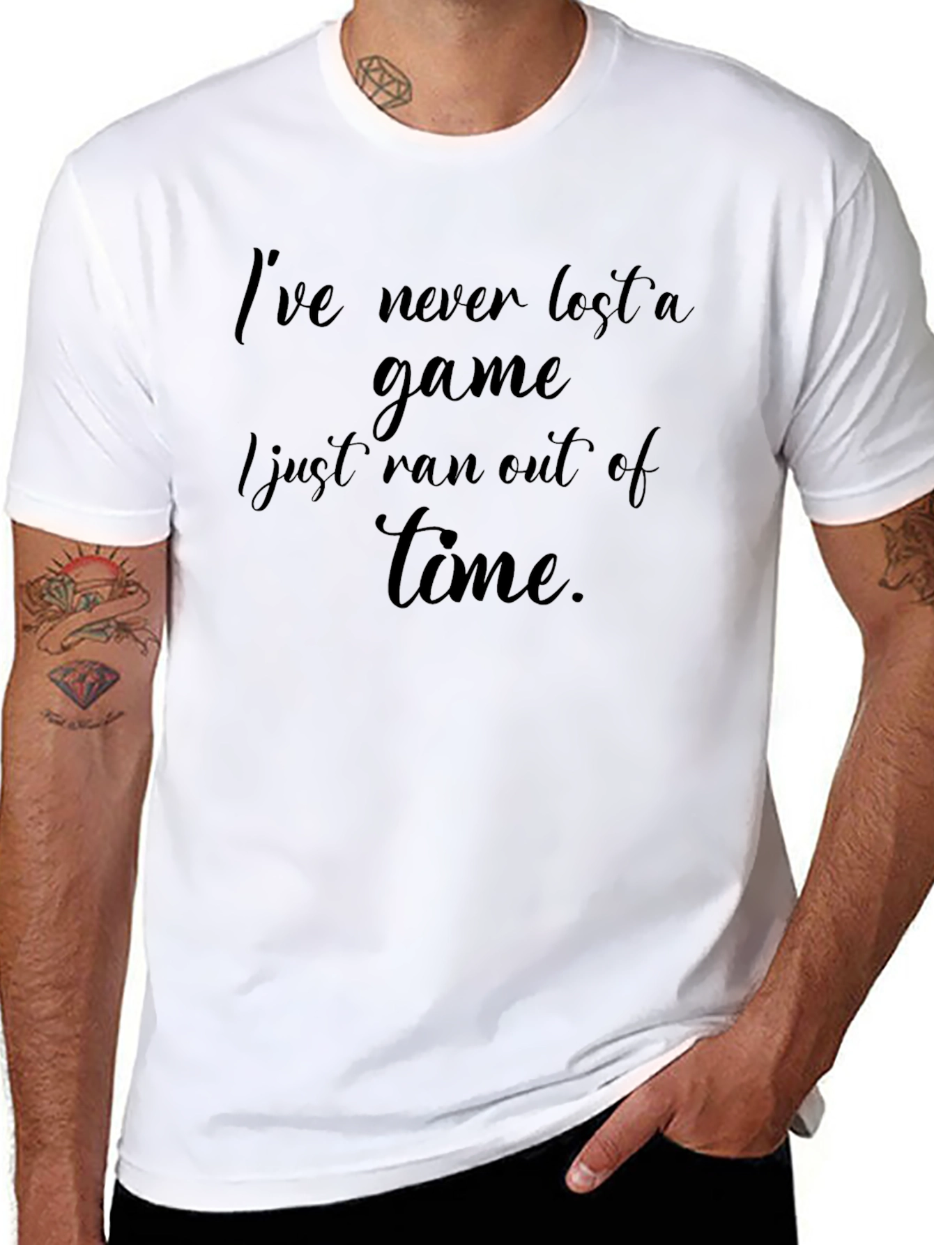 Funny Gamer T-Shirt - Ive Never Lost a Game