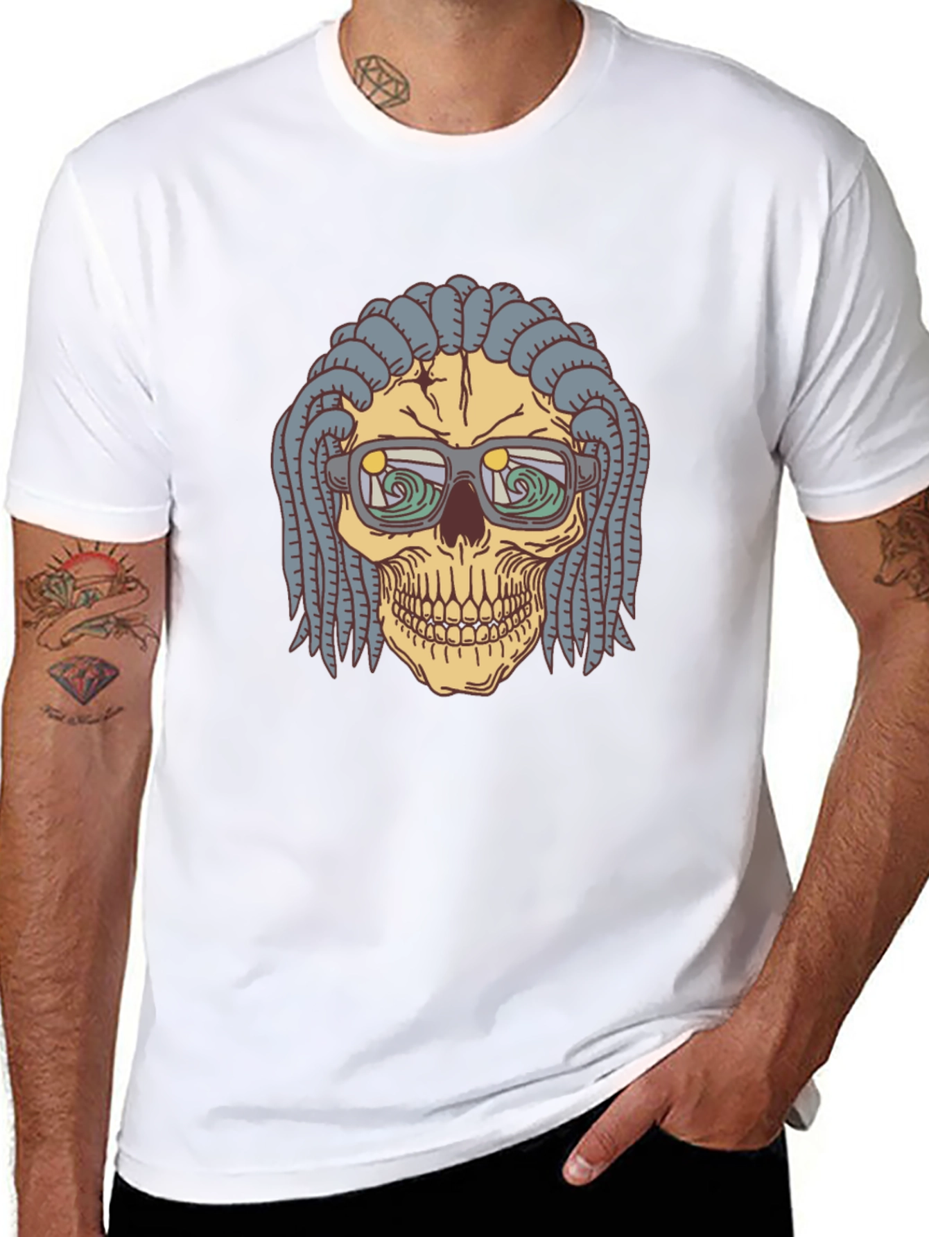Skull Dreadlocks T-Shirt