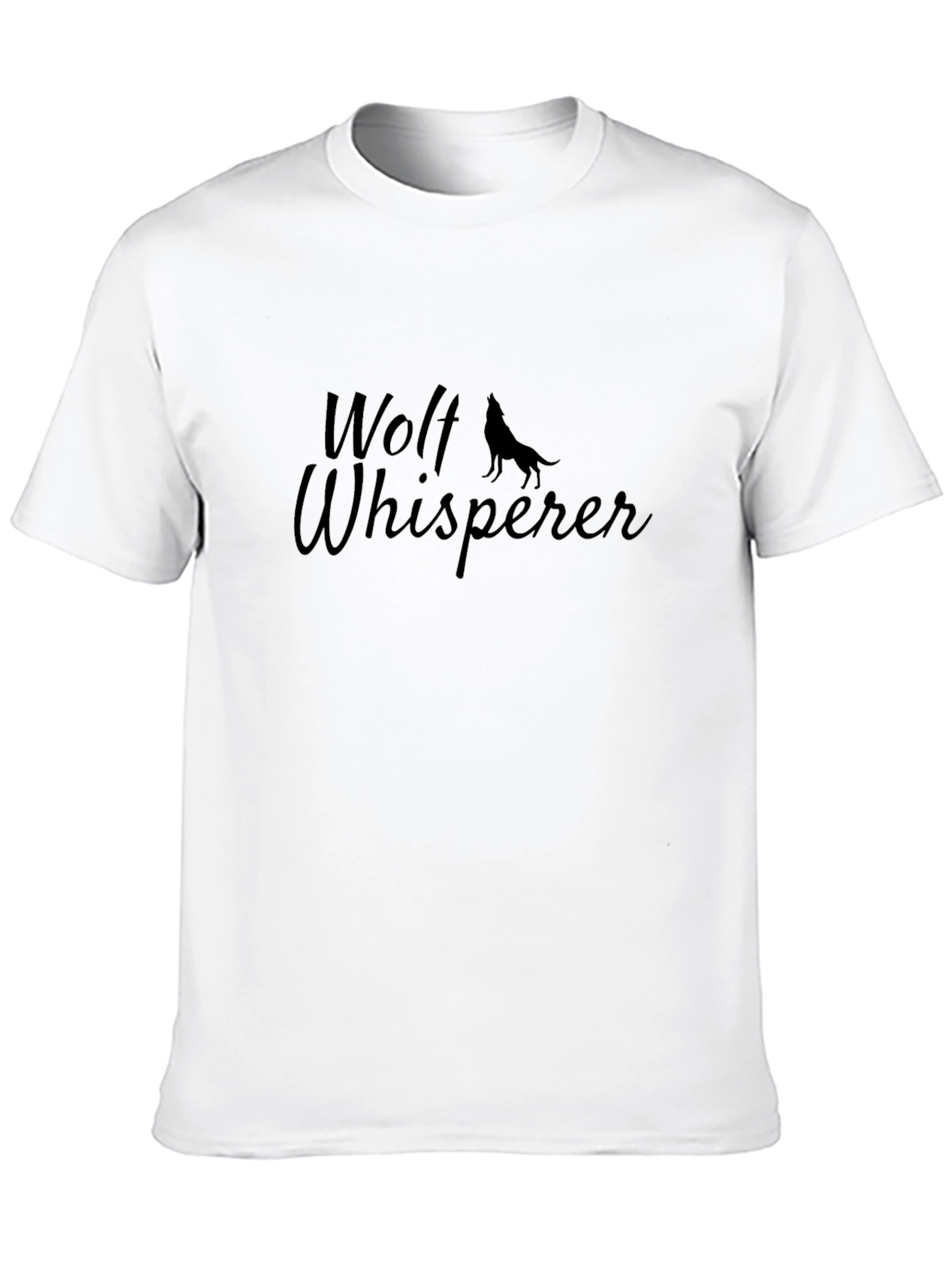 Wolf Whisperer Black Graphic Tee - Nature Lover T-Shirt