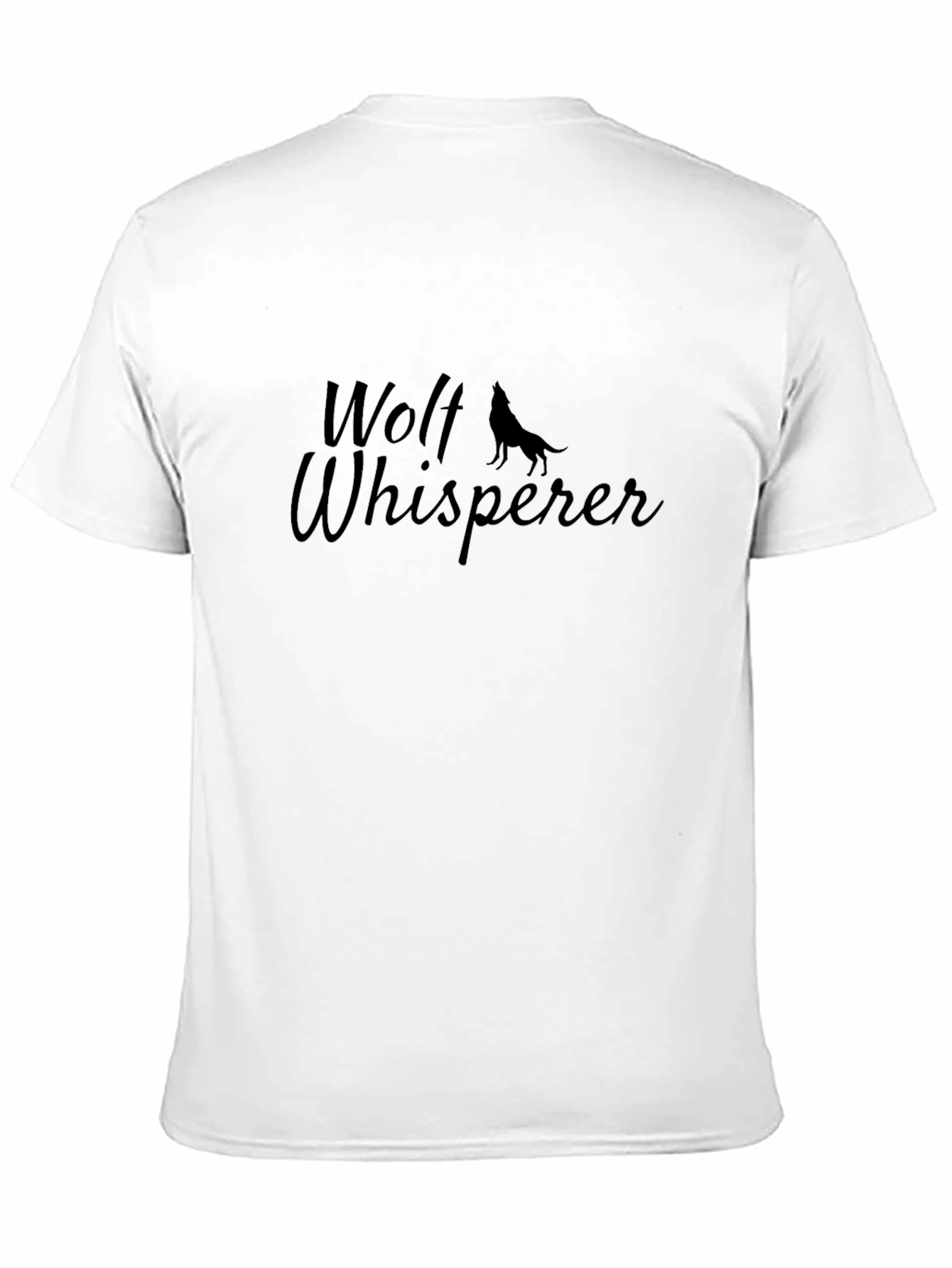 Wolf Whisperer Black Graphic Tee - Nature Lover T-Shirt