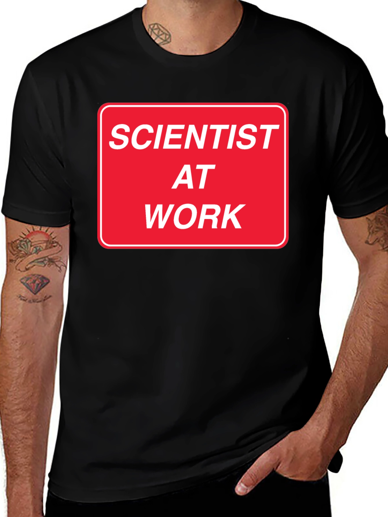 Scientist at Work Novelty T-Shirt