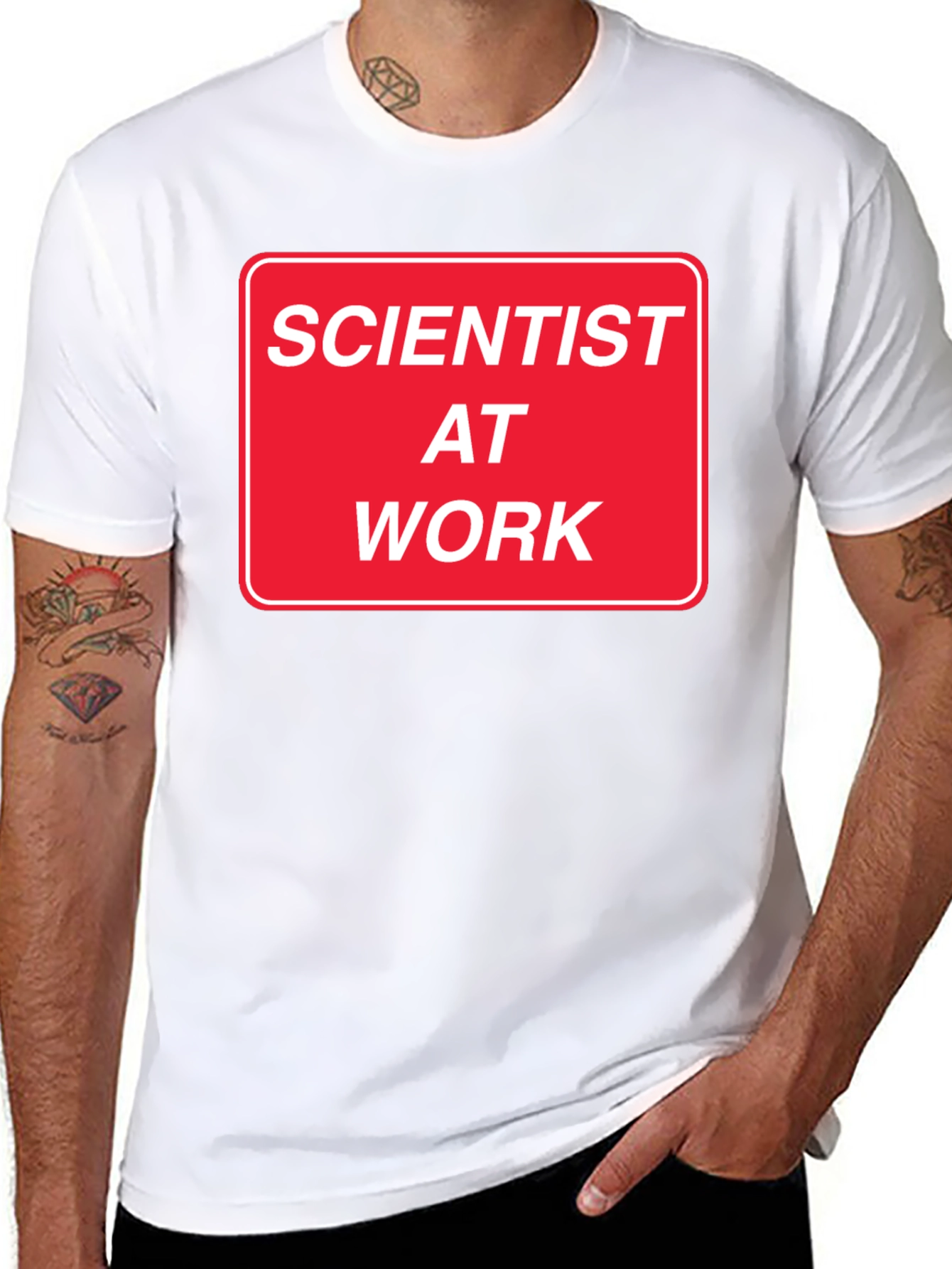 Scientist at Work Novelty T-Shirt