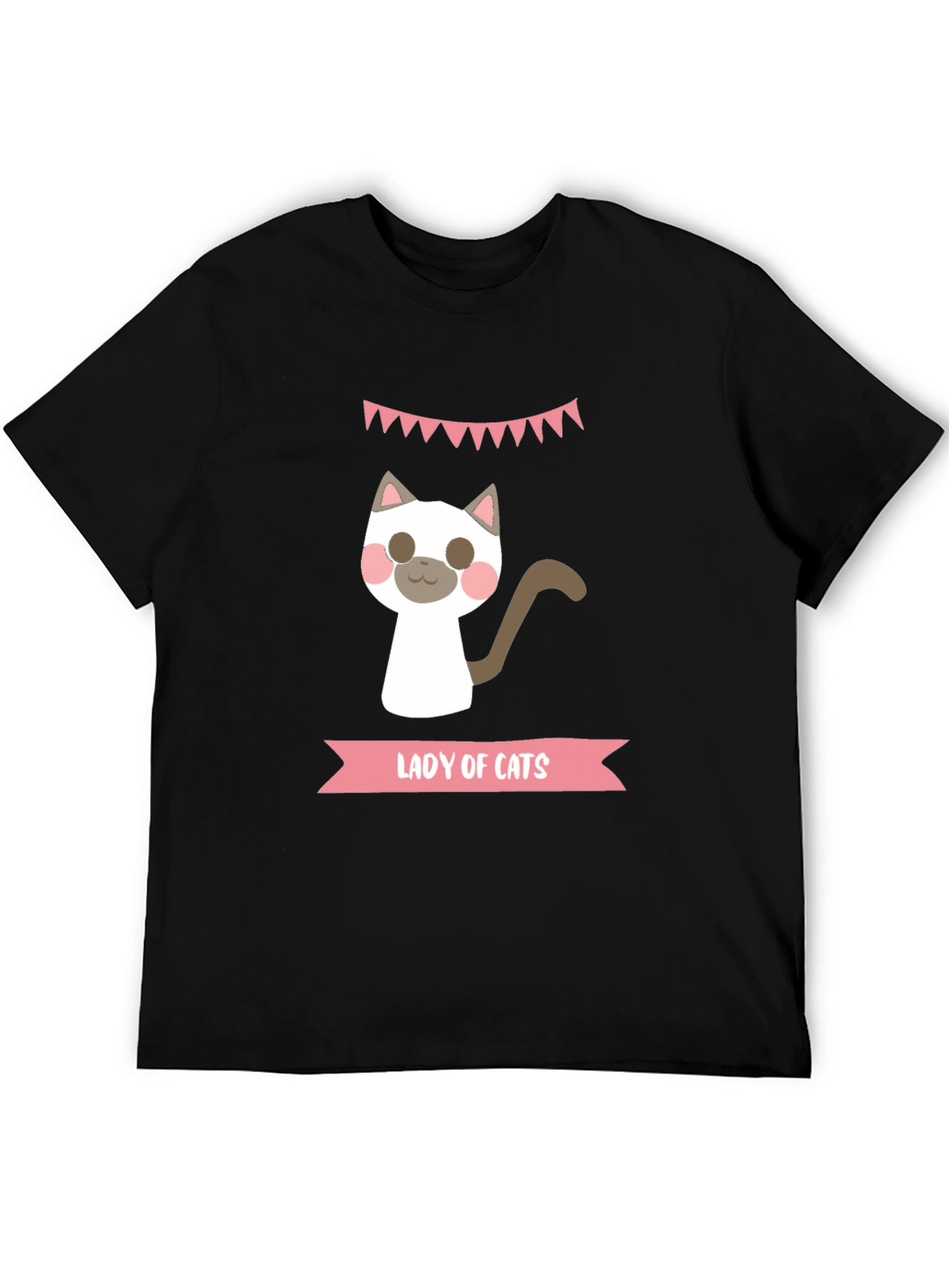 Lady of Cats Graphic T-Shirt - Unisex Black Tee