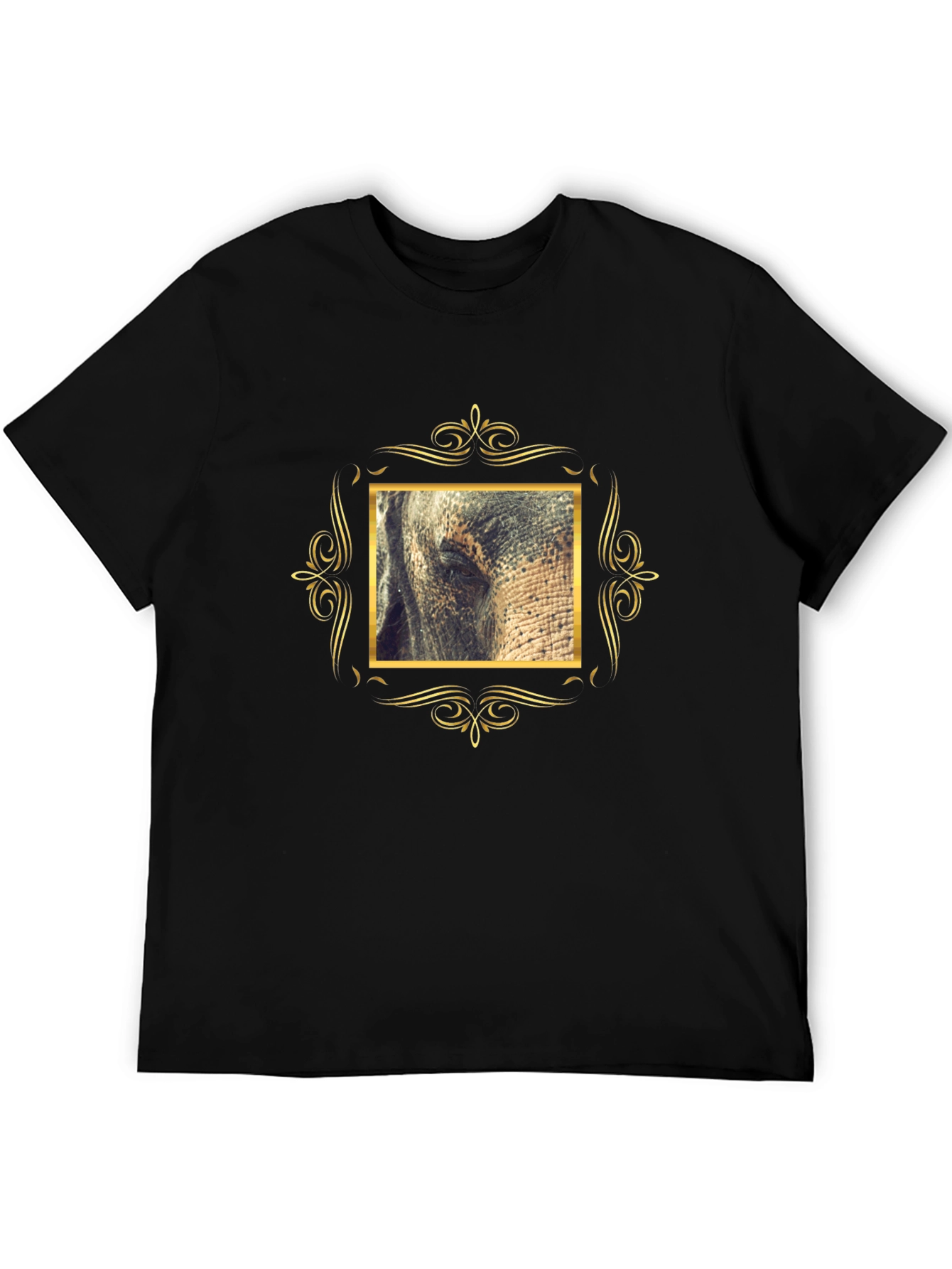 Elephant Eye Framed Graphic Tee - Mens Black T-Shirt