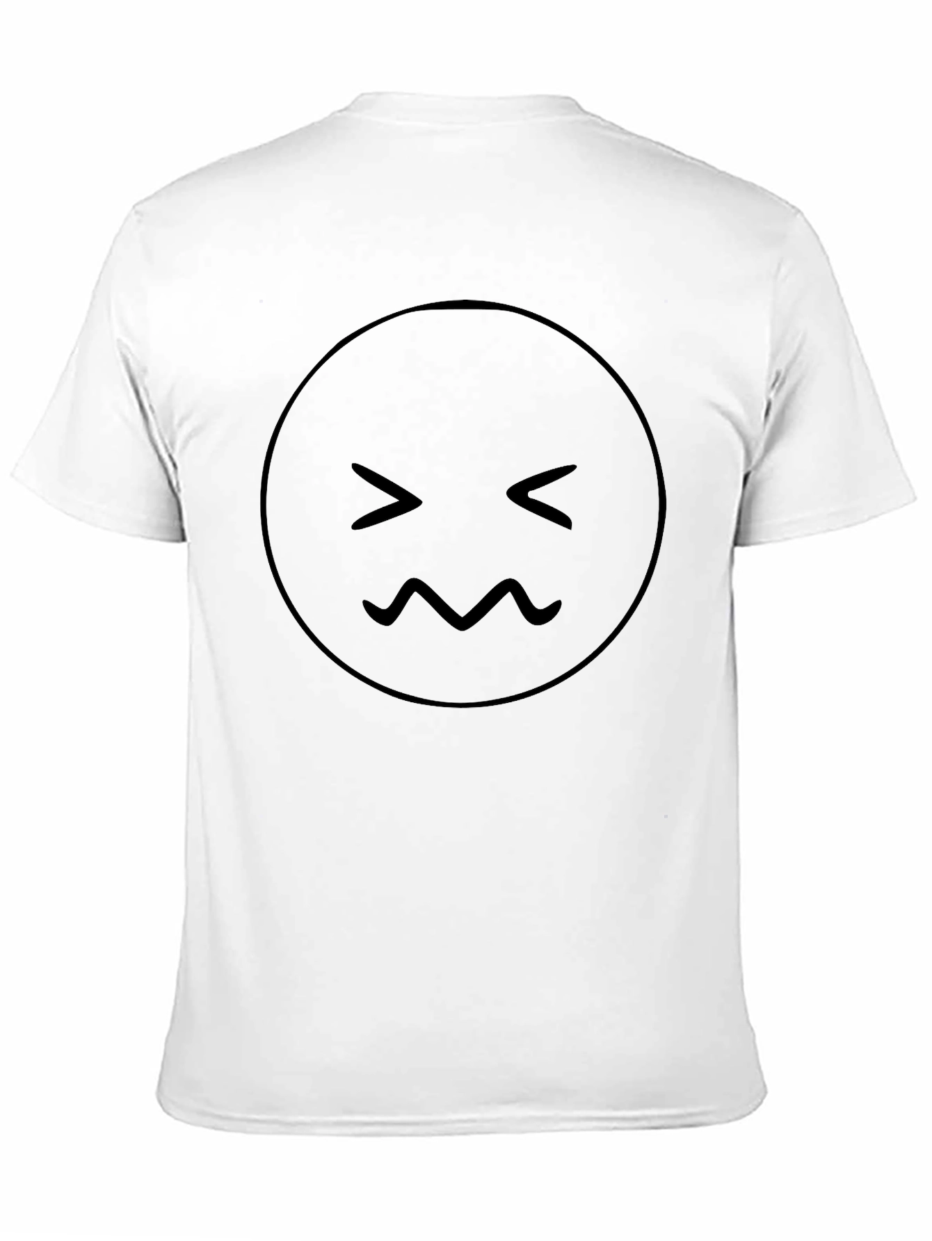 Black Graphic Tee - Discomfort Emoji