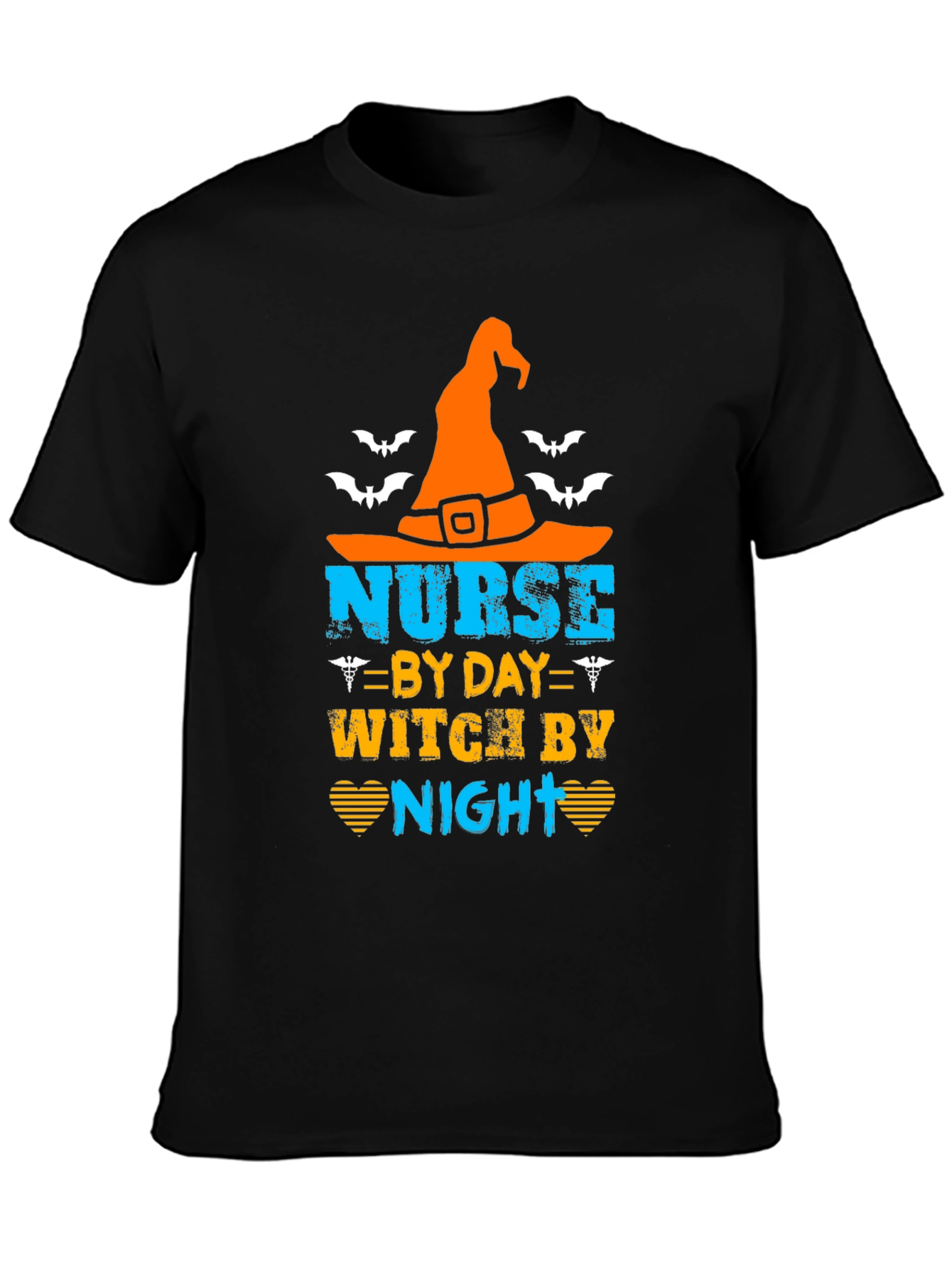 Nurse By Day Witch By Night Halloween T-Shirt