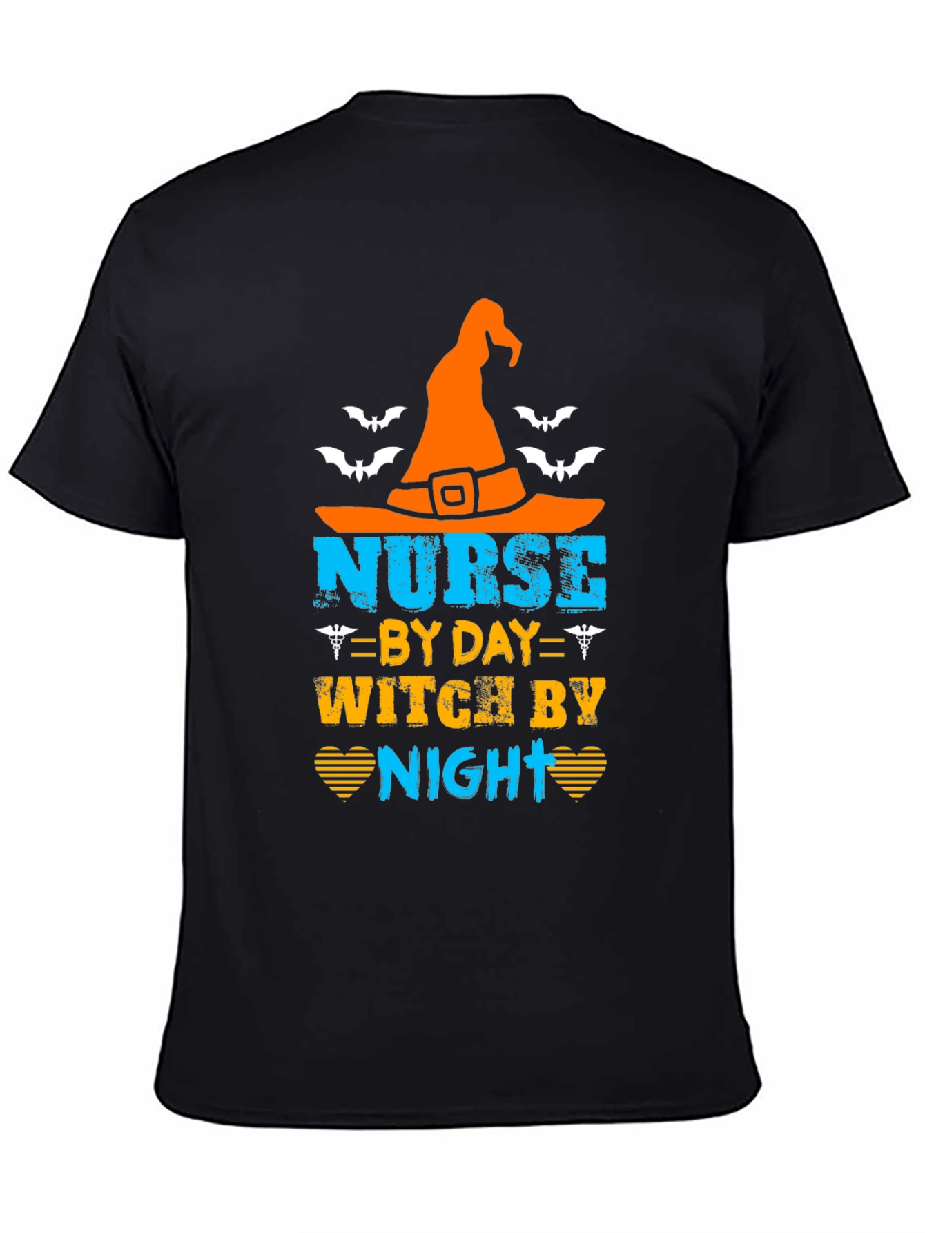 Nurse By Day Witch By Night Halloween T-Shirt