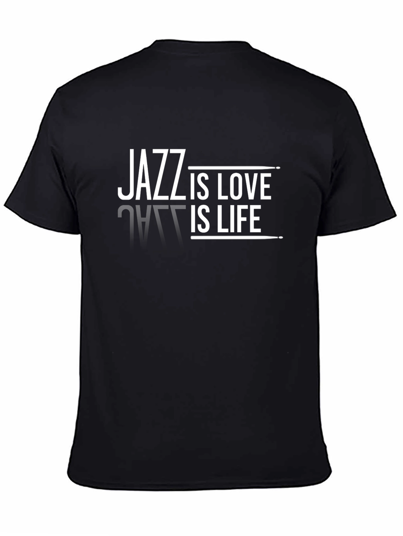 Jazz Is Love Is Life Black Graphic Tee