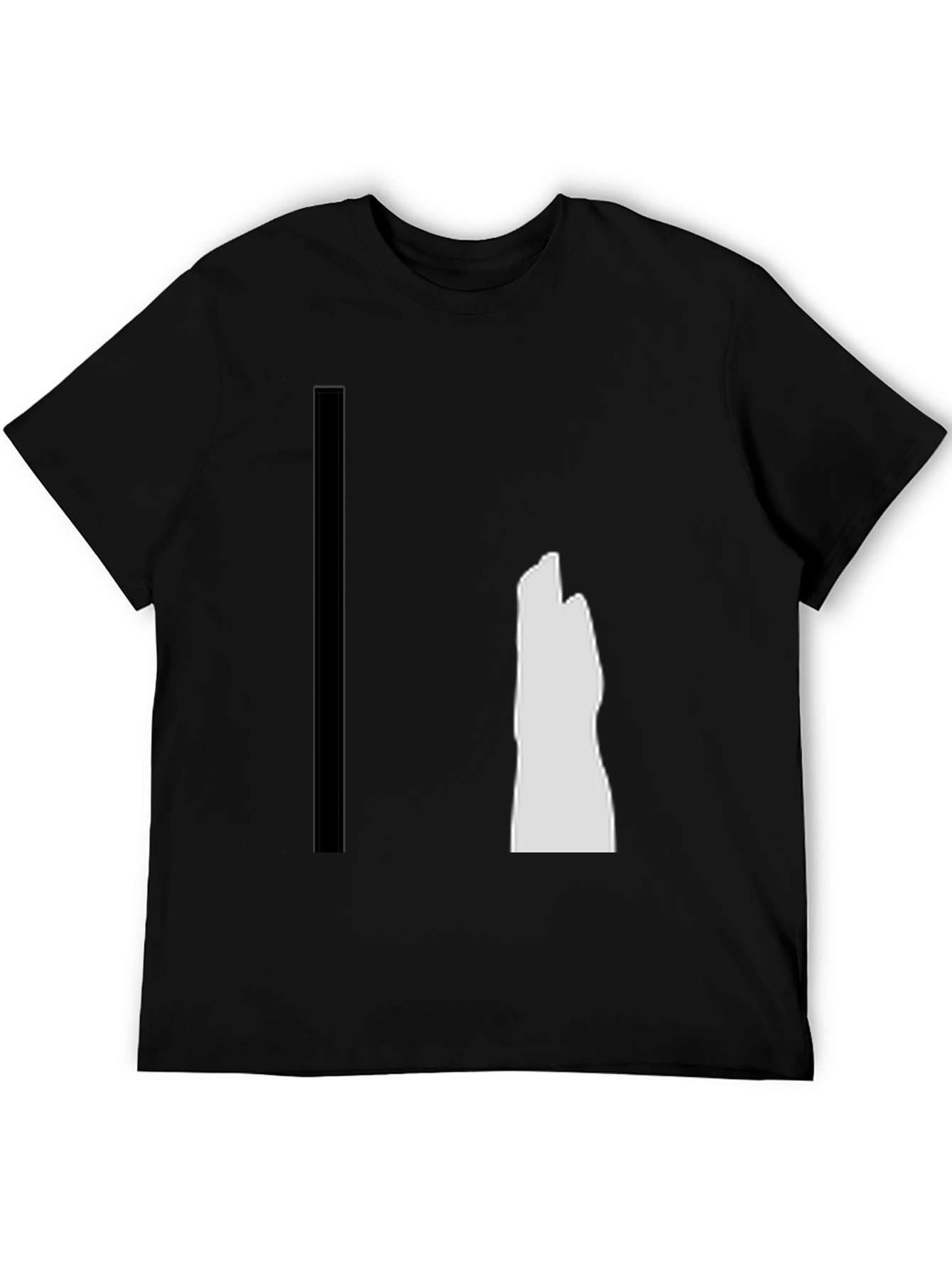 Modern Graphic Tee - Black Minimalist Design