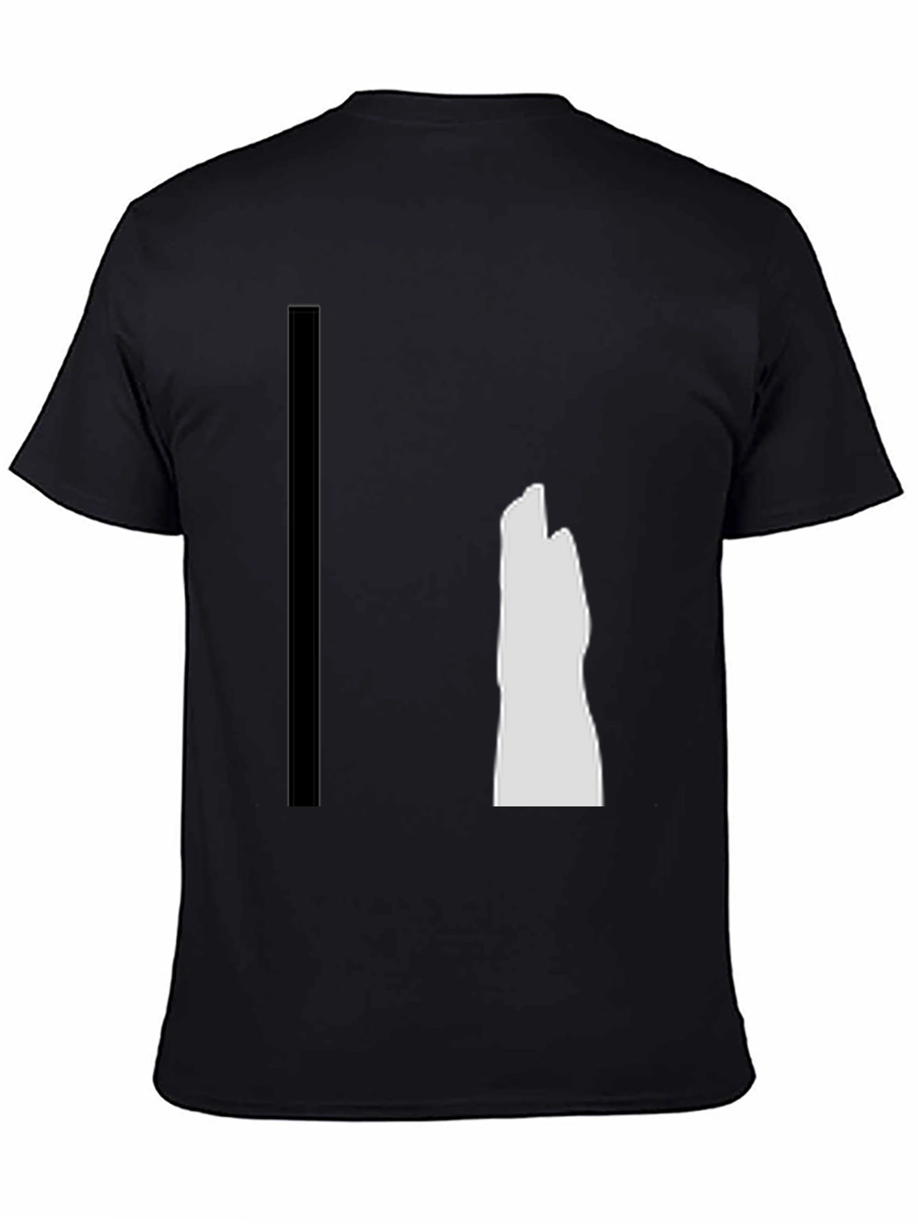 Modern Graphic Tee - Black Minimalist Design