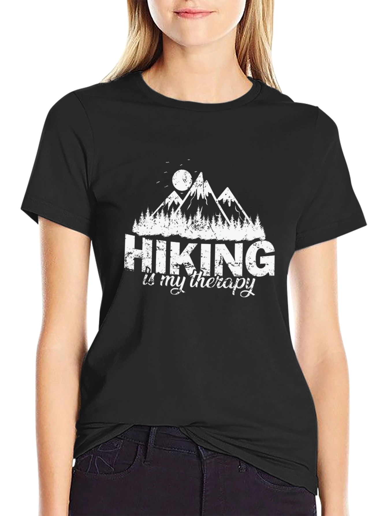 Hiking Is My Therapy Graphic T-Shirt