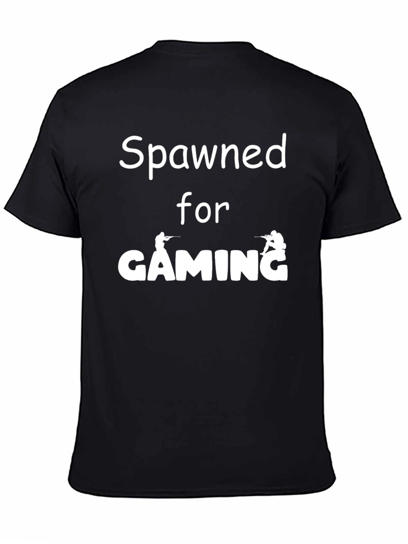 Spawned for Gaming Black T-Shirt