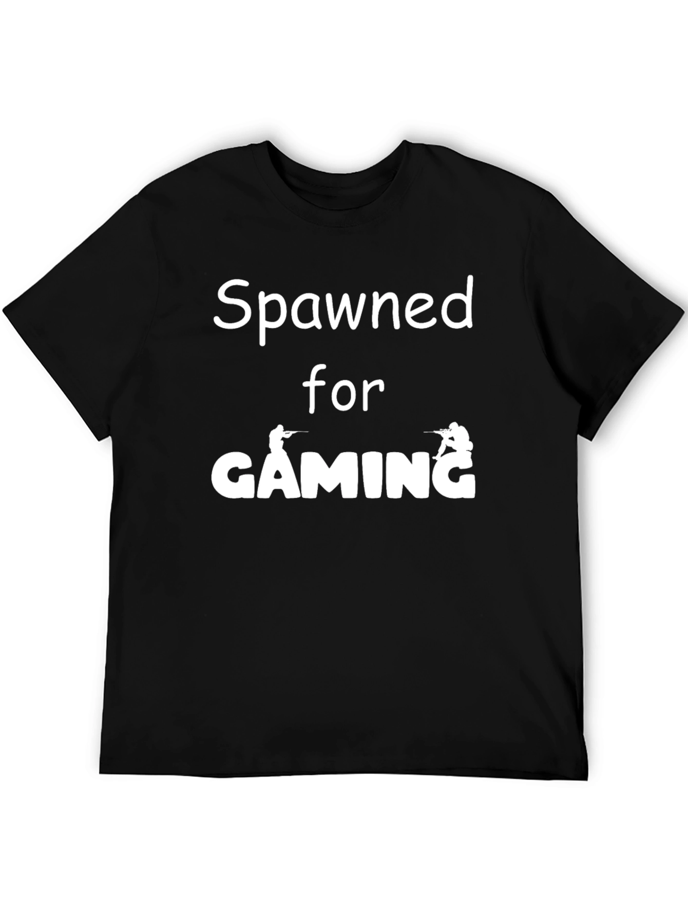 Spawned for Gaming Black T-Shirt