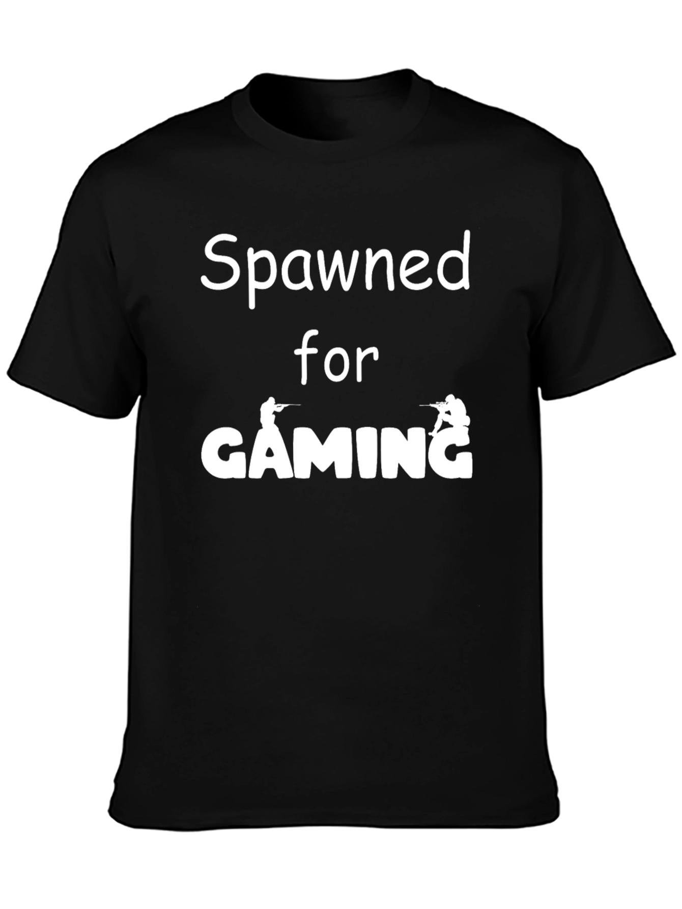 Spawned for Gaming Black T-Shirt