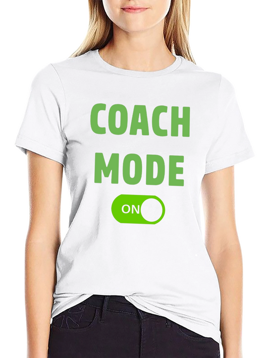 Coach Mode ON Black T-Shirt