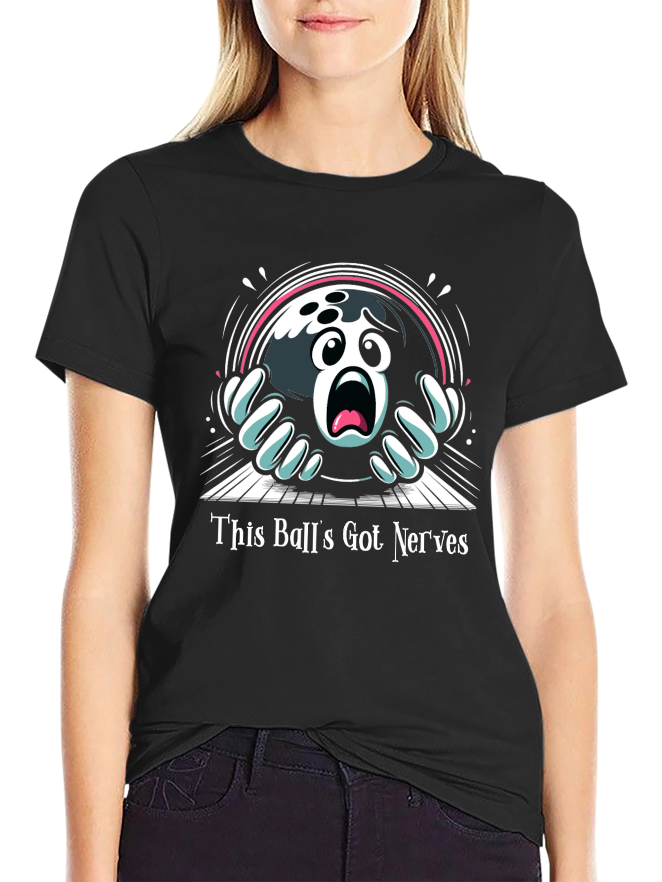 Nervous Bowling Ball Graphic Tee