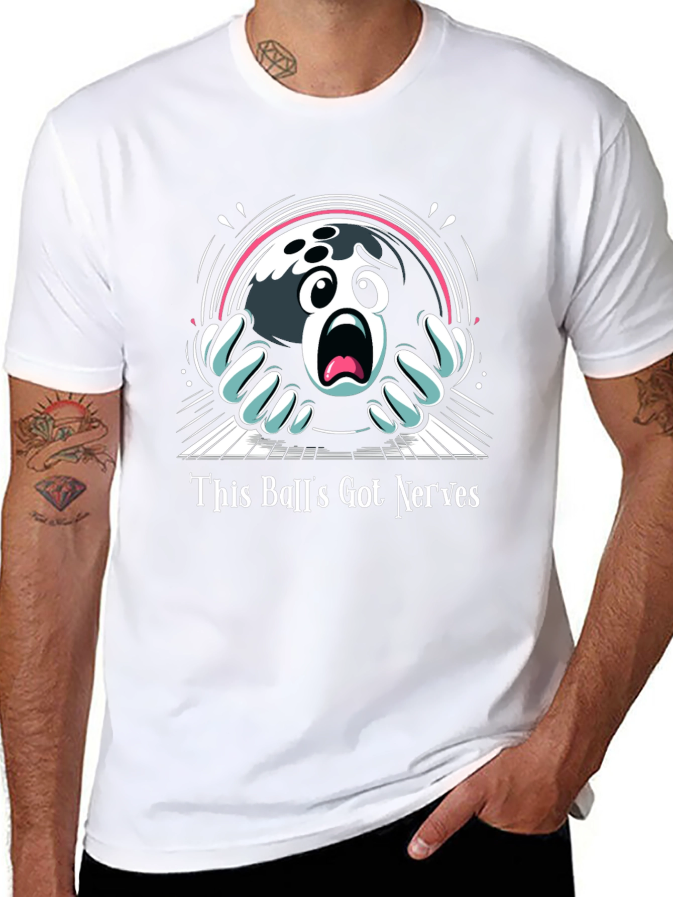 Nervous Bowling Ball Graphic Tee