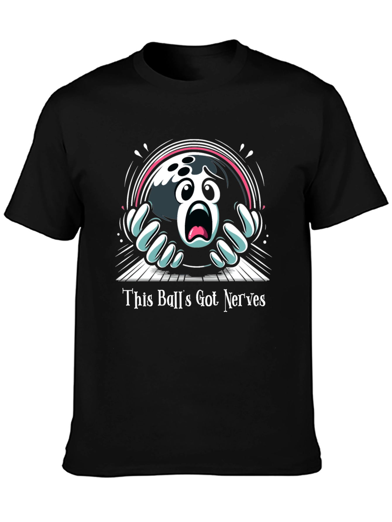 Nervous Bowling Ball Graphic Tee