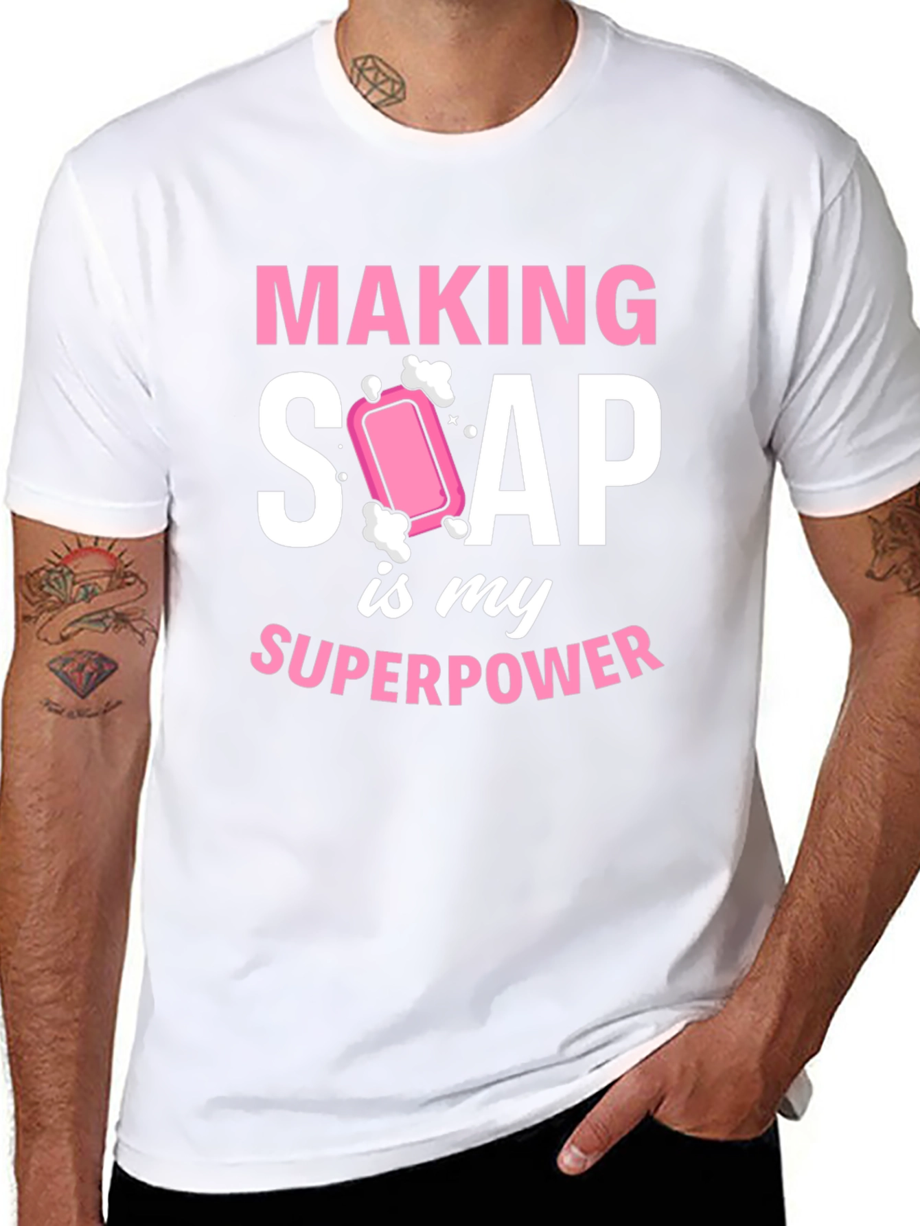 Making Soap Is My Superpower Funny T-Shirt
