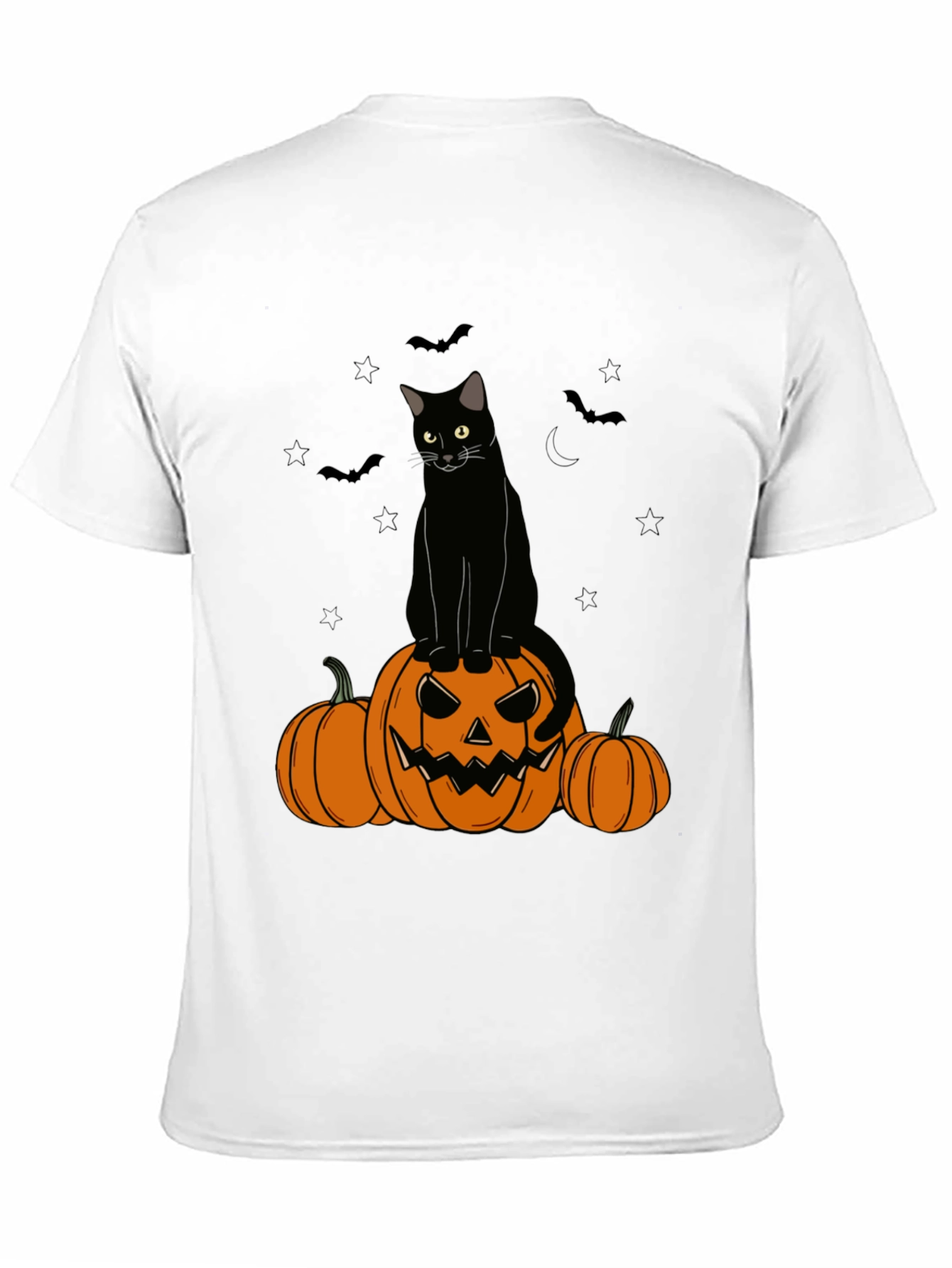 Halloween Cat & Pumpkin T-Shirt
