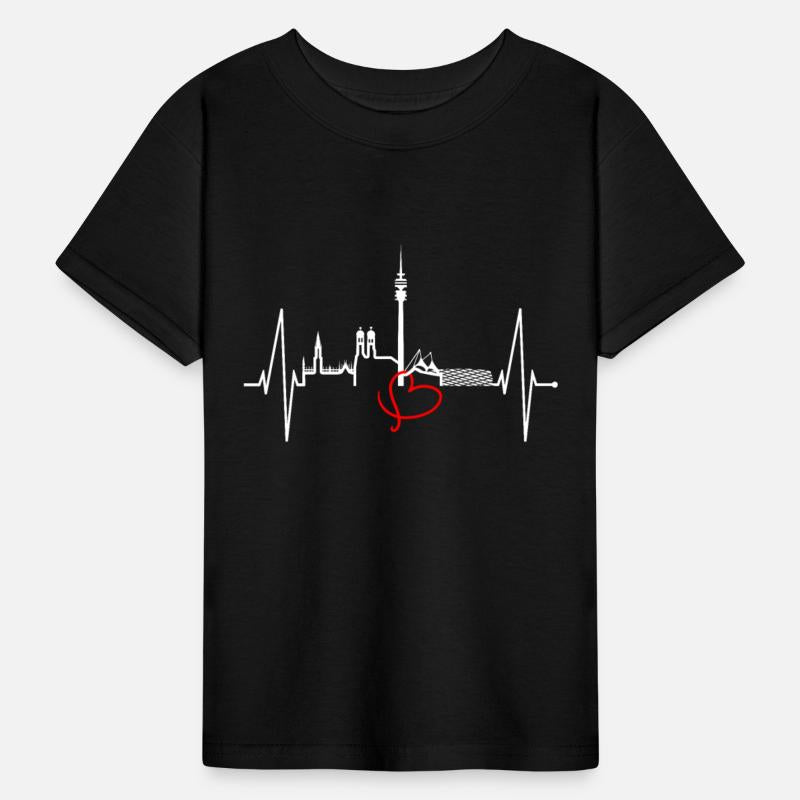 Munich Skyline Heartbeat Bavarian Oktoberfest Gift