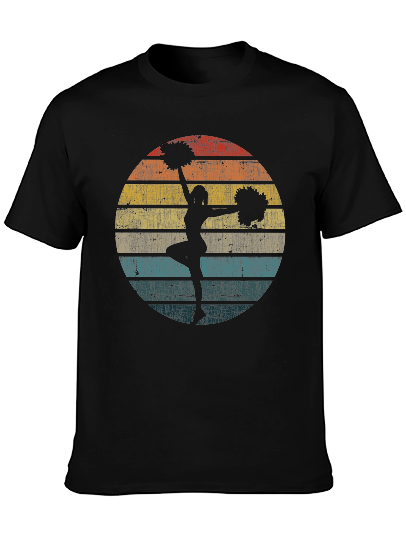 Retro Cheerleader Silhouette T-Shirt
