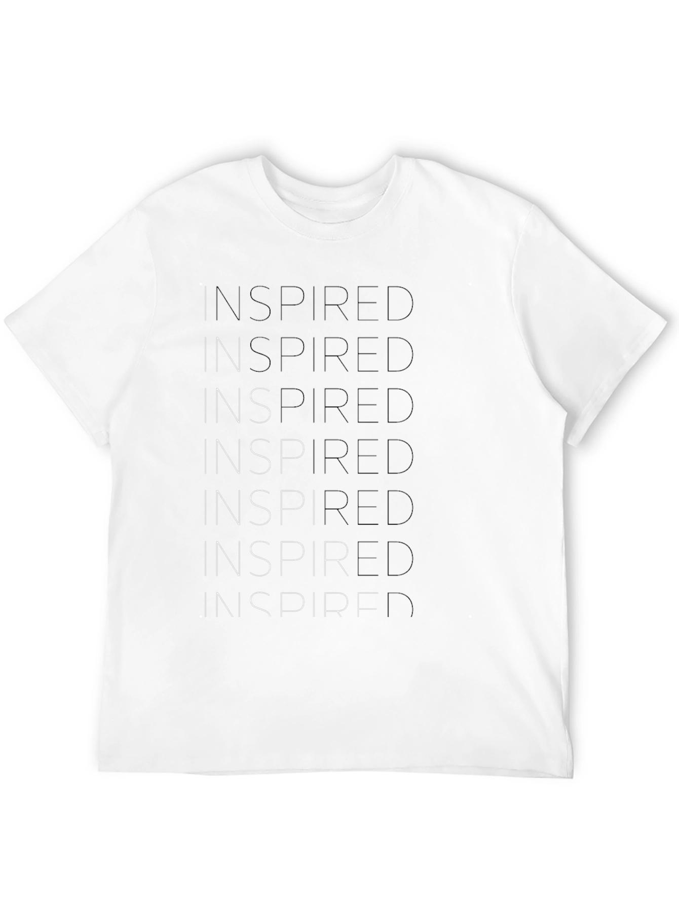 Inspired Graphic Print Black T-Shirt