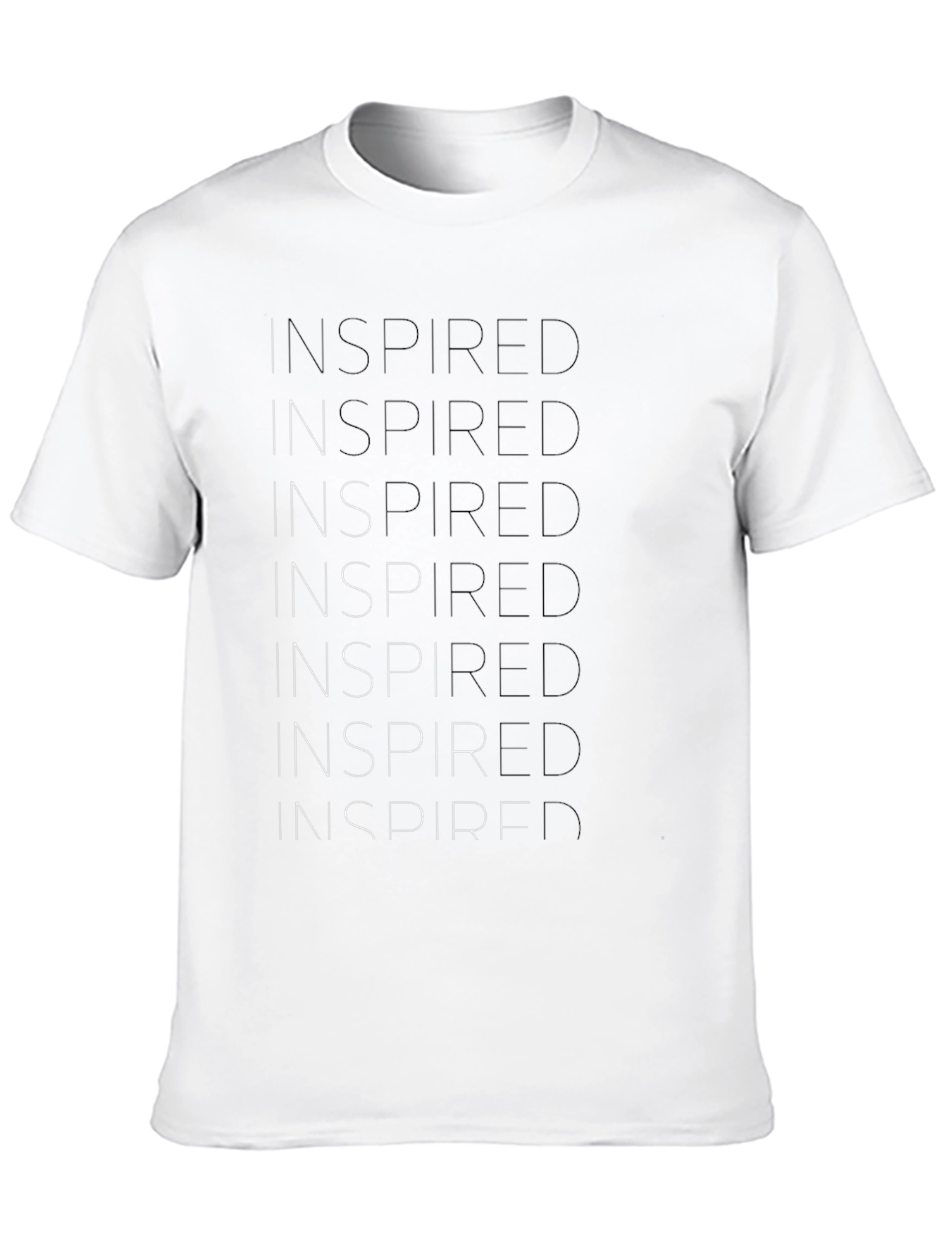 Inspired Graphic Print Black T-Shirt