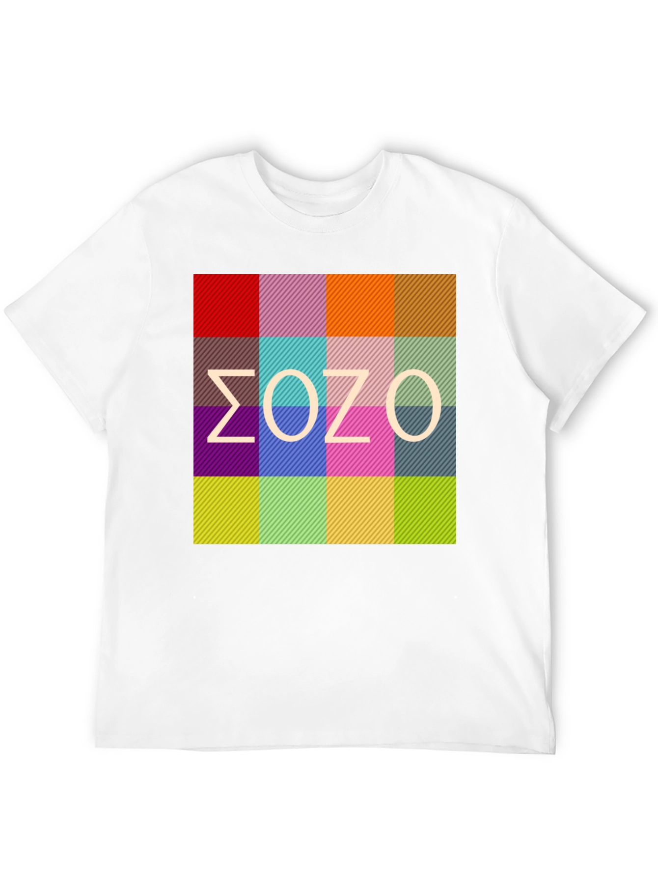 Abstract Color Block T-Shirt