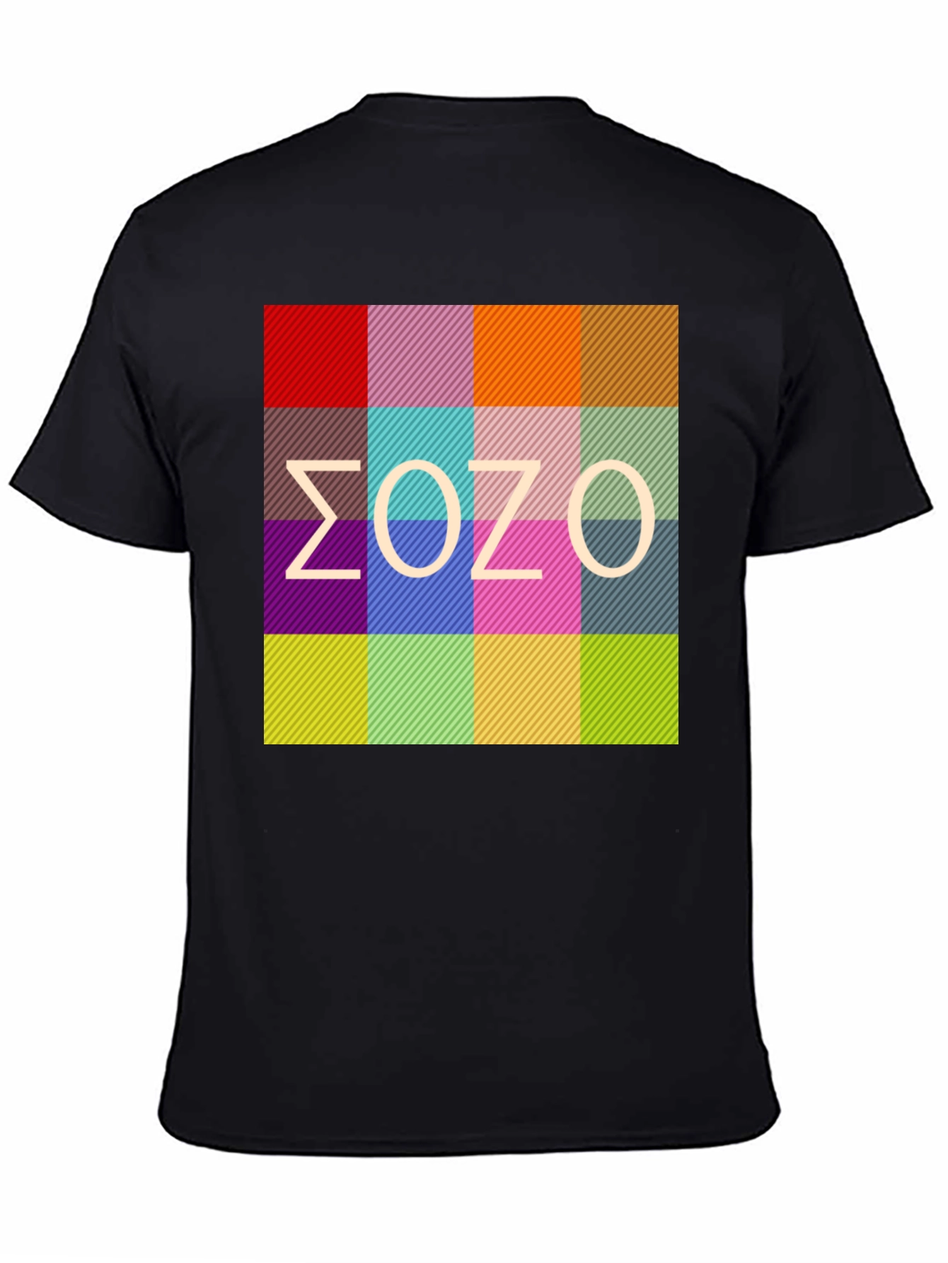 Abstract Color Block T-Shirt