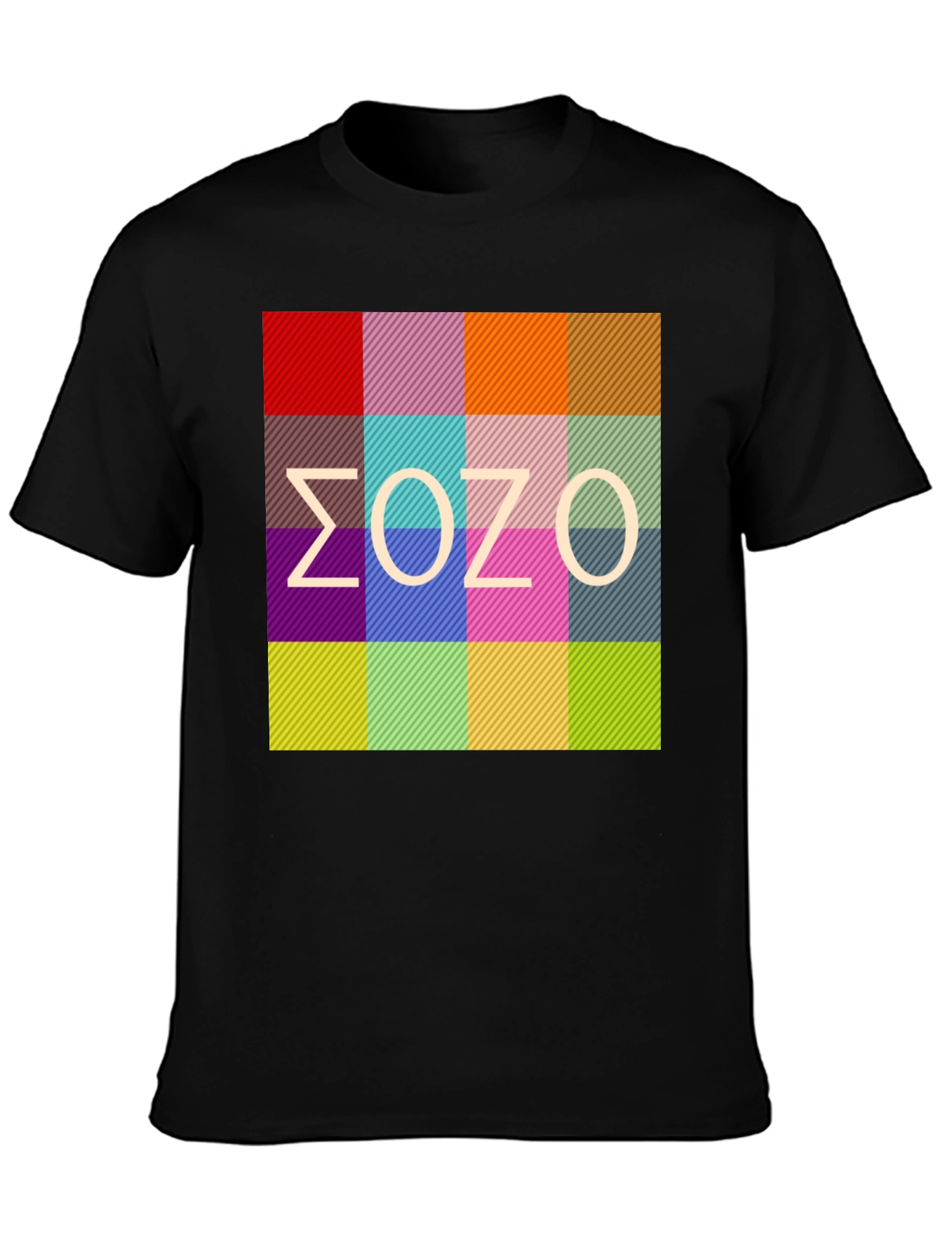 Abstract Color Block T-Shirt