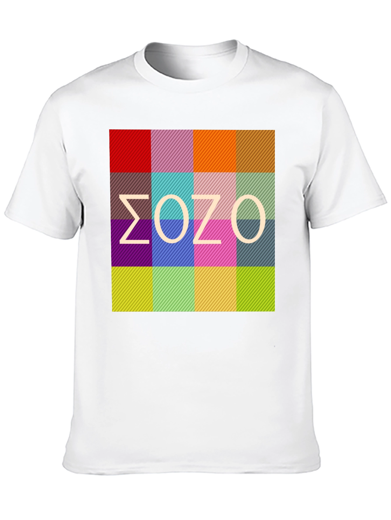 Abstract Color Block T-Shirt